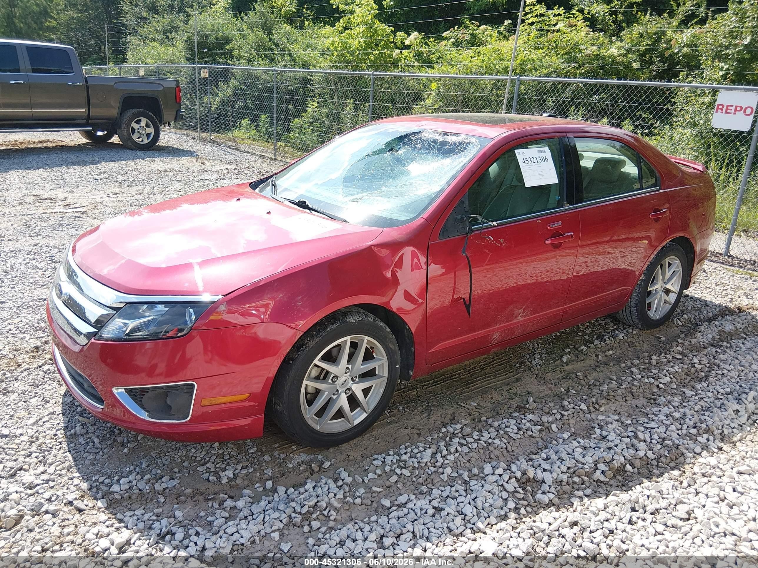 2010 Ford Fusion Sel Red vin: 3FAHP0JA5AR310013
