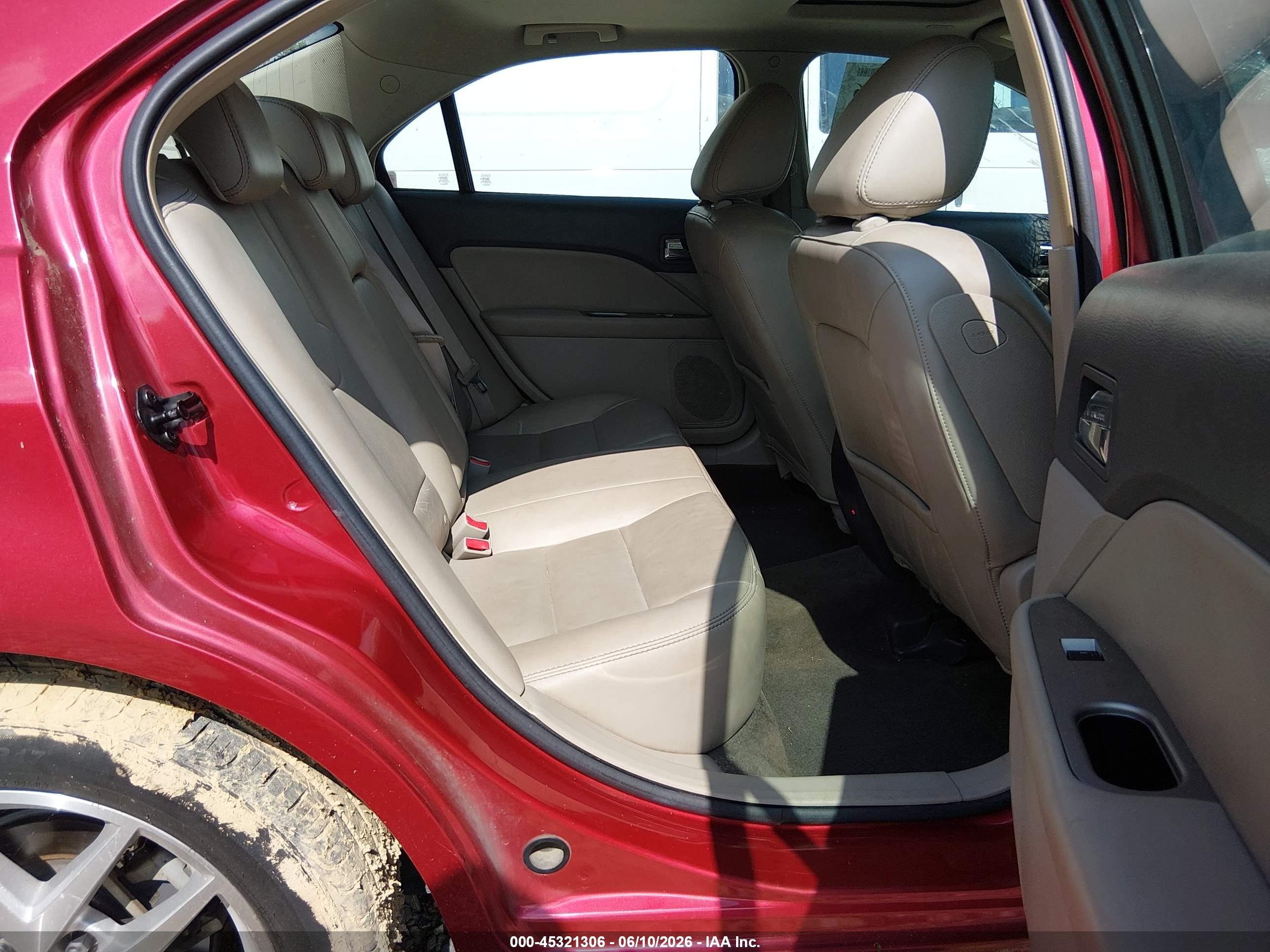2010 Ford Fusion Sel Red vin: 3FAHP0JA5AR310013