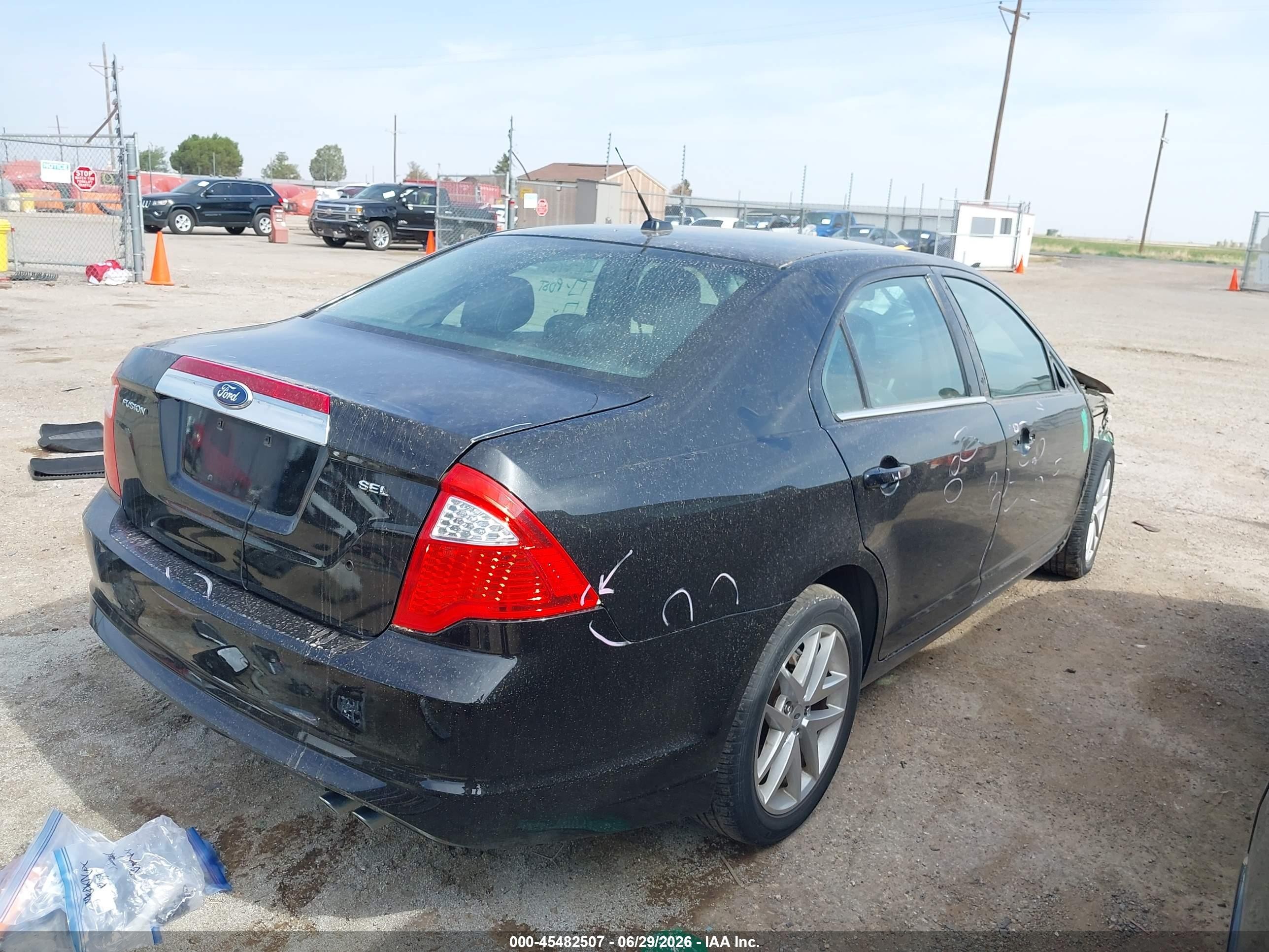 2011 Ford Fusion Sel Black vin: 3FAHP0JA5BR225027