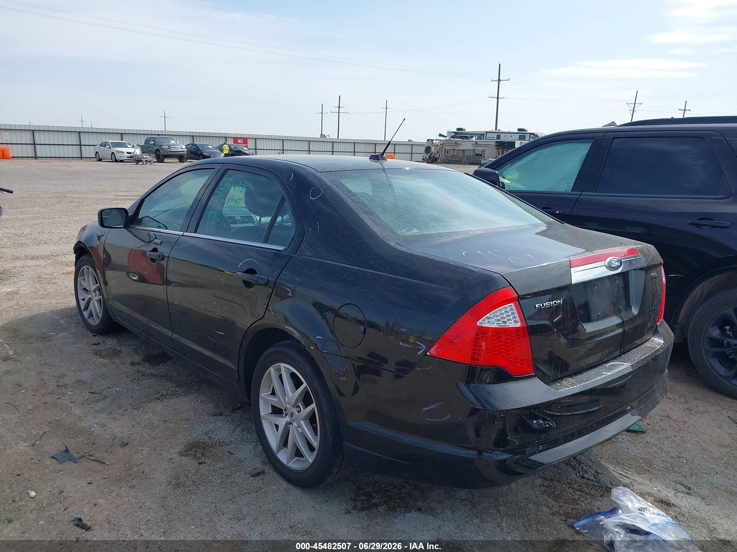 2011 Ford Fusion Sel Black vin: 3FAHP0JA5BR225027