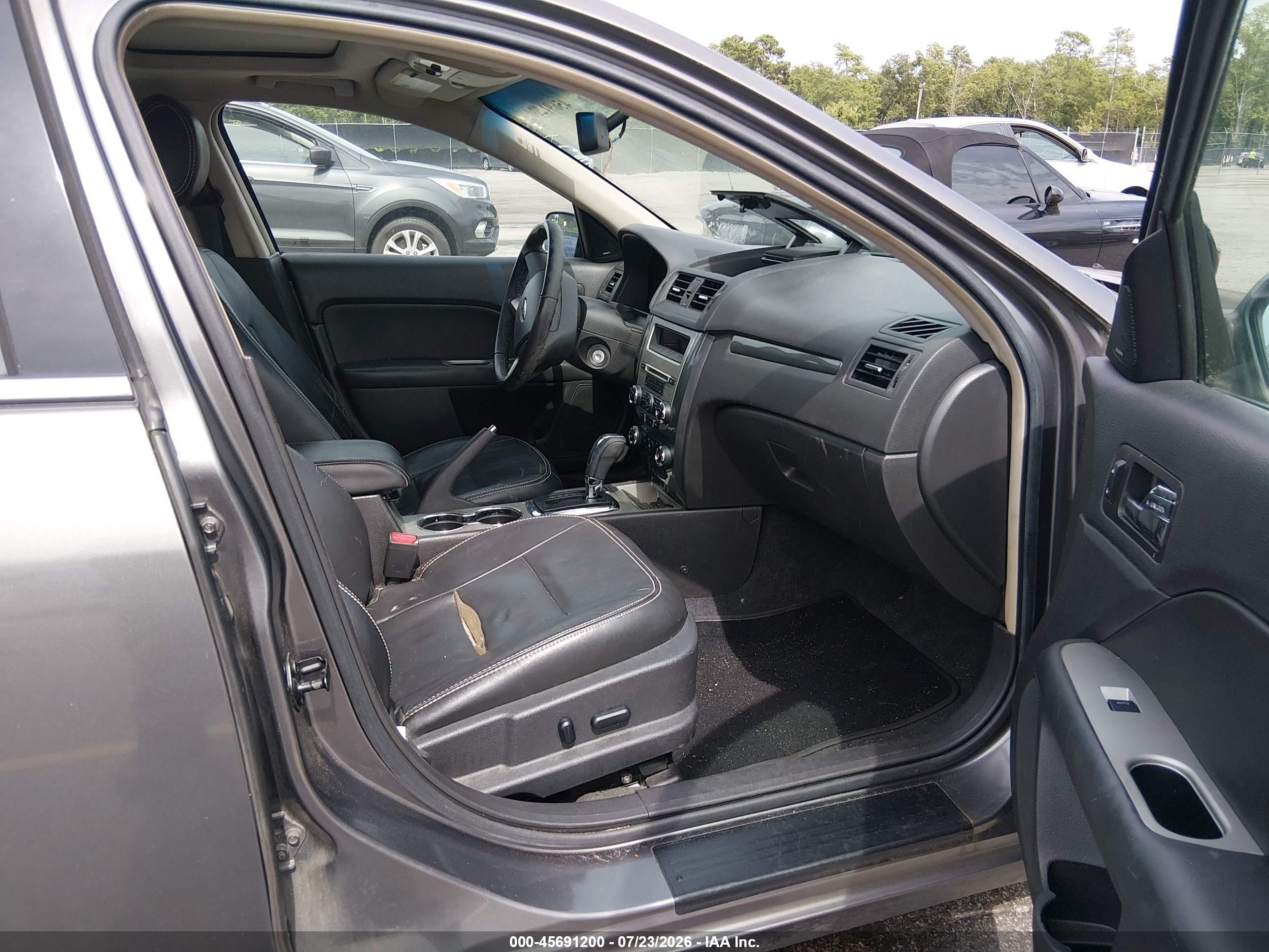 2012 Ford Fusion Sel Серый vin: 3FAHP0JA5CR221559
