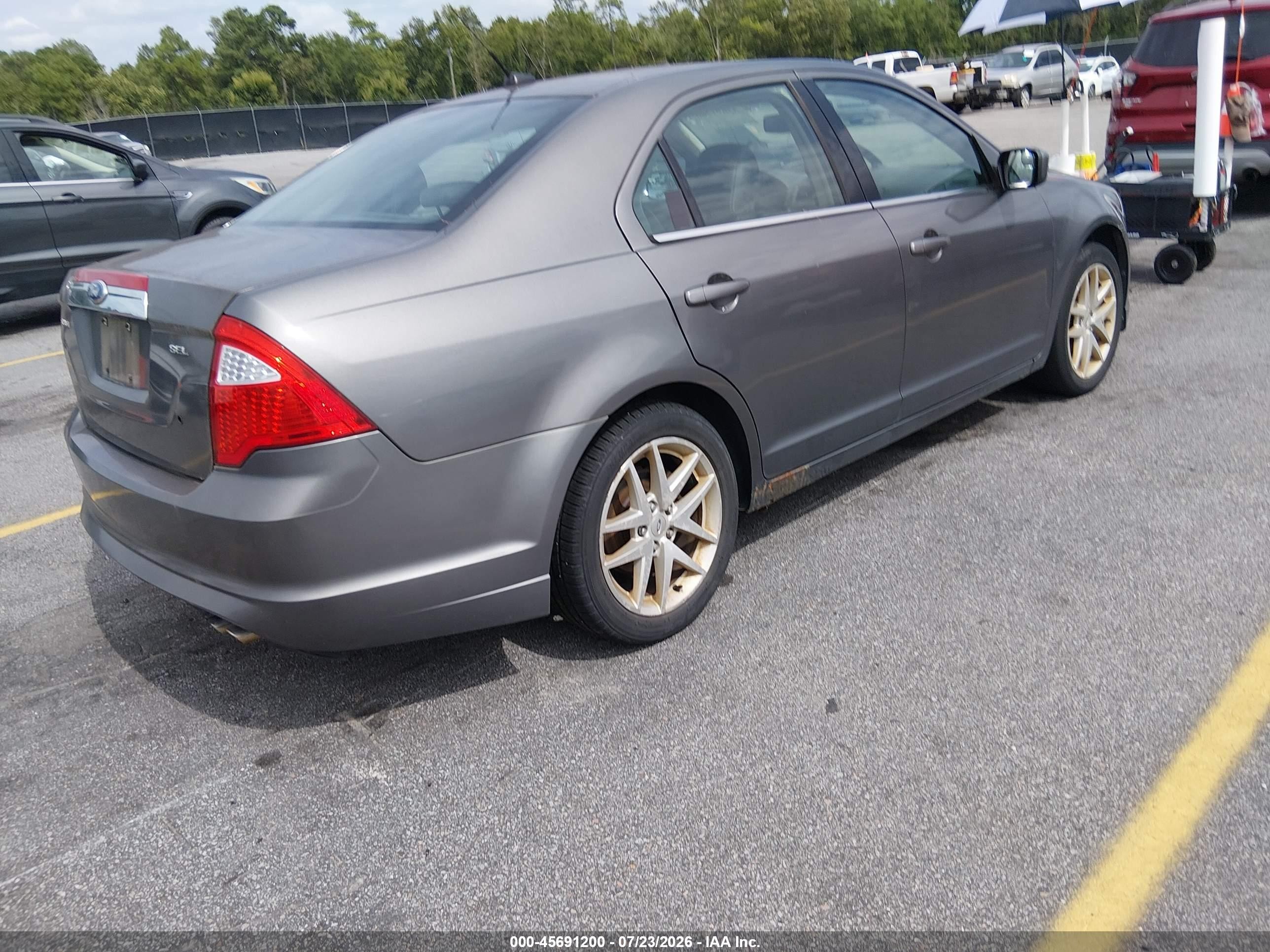 2012 Ford Fusion Sel Серый vin: 3FAHP0JA5CR221559