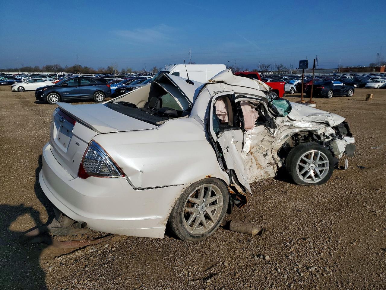 2012 Ford Fusion Sel Белый vin: 3FAHP0JA5CR425603