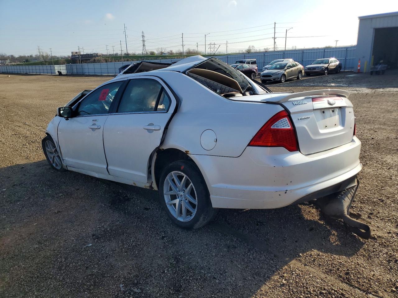 2012 Ford Fusion Sel Белый vin: 3FAHP0JA5CR425603