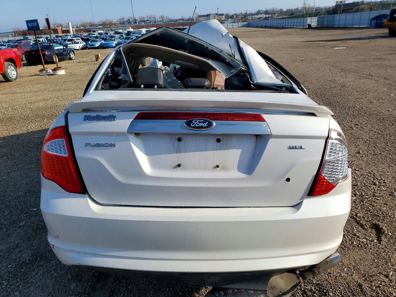 2012 Ford Fusion Sel Белый vin: 3FAHP0JA5CR425603