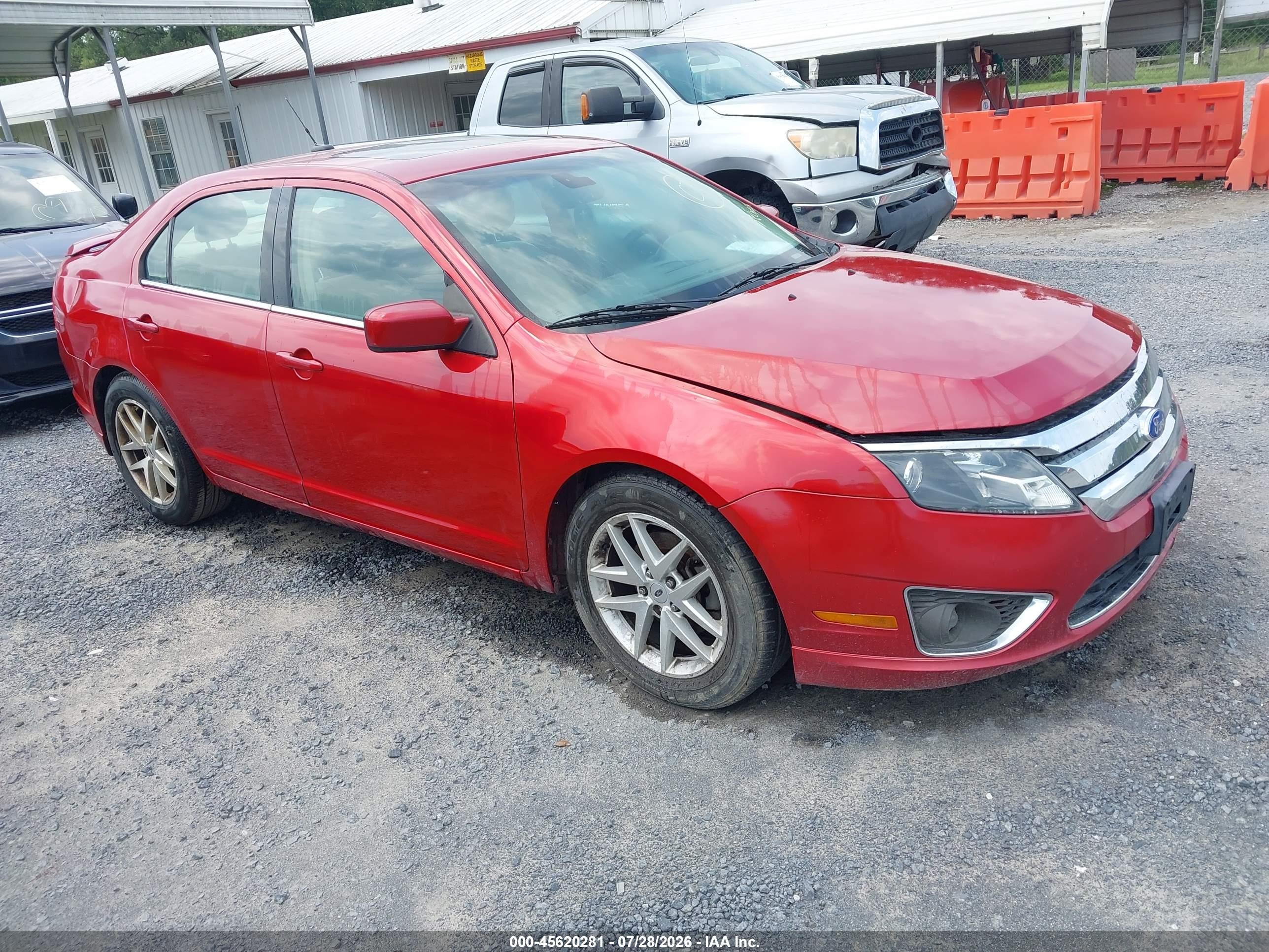 2011 Ford Fusion Sel Red vin: 3FAHP0JA6BR301418