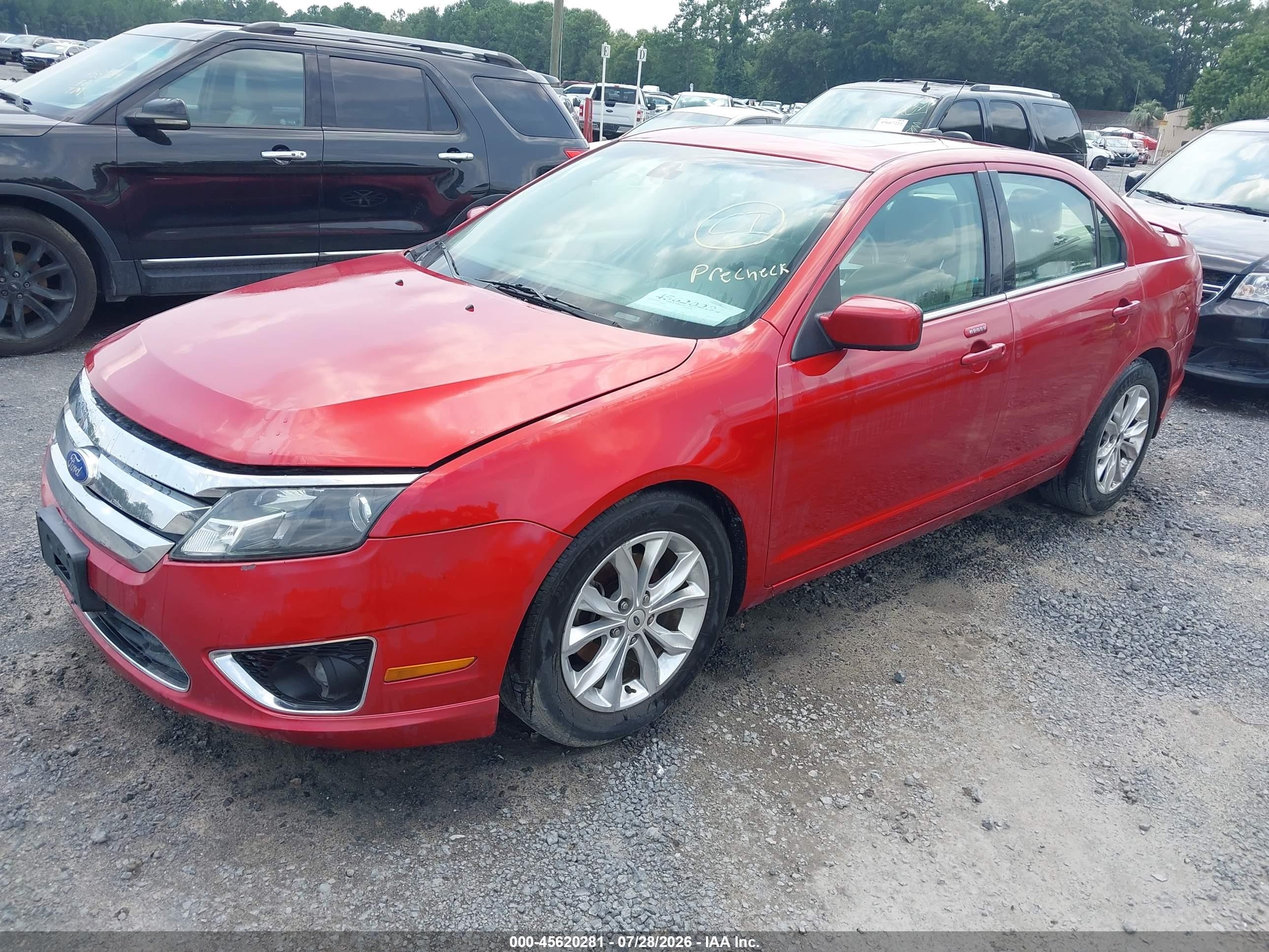 2011 Ford Fusion Sel Red vin: 3FAHP0JA6BR301418