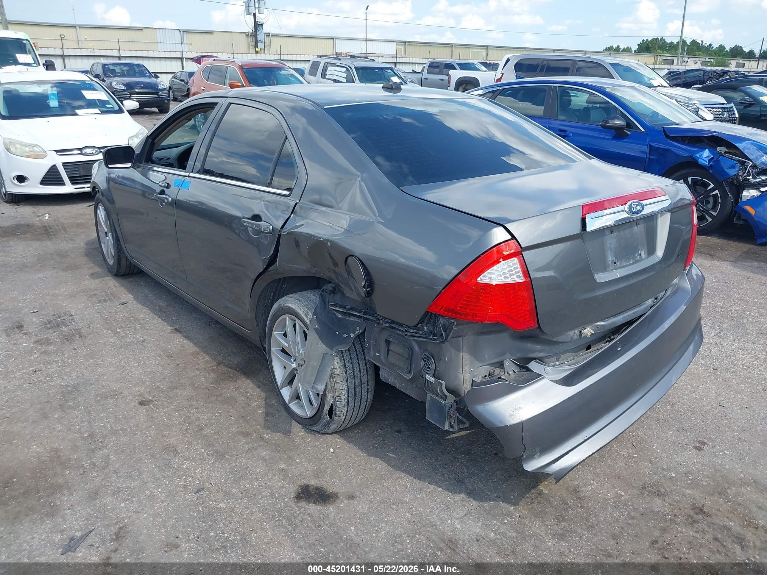 2012 Ford Fusion Sel Gray vin: 3FAHP0JA6CR124337