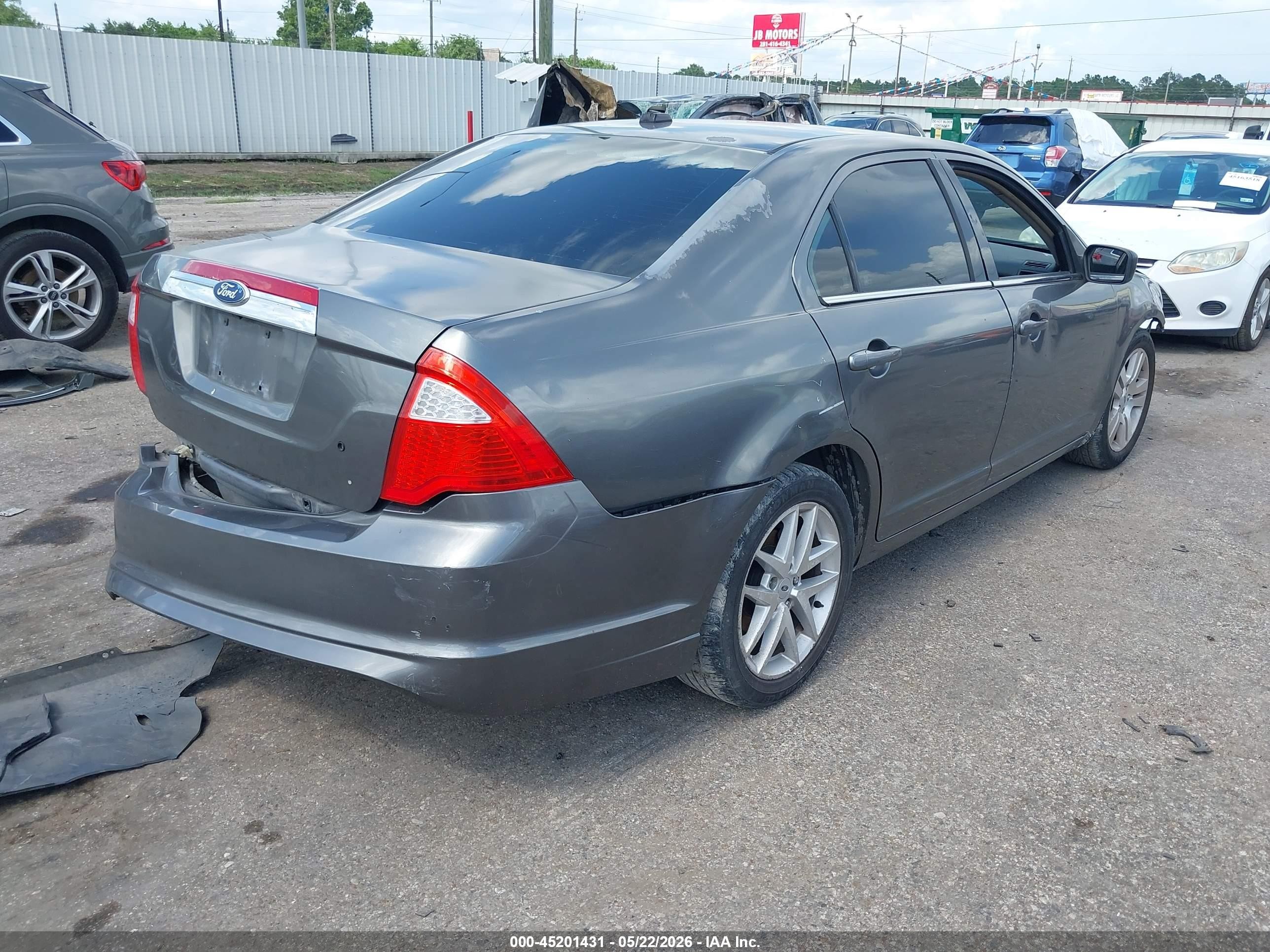 2012 Ford Fusion Sel Gray vin: 3FAHP0JA6CR124337