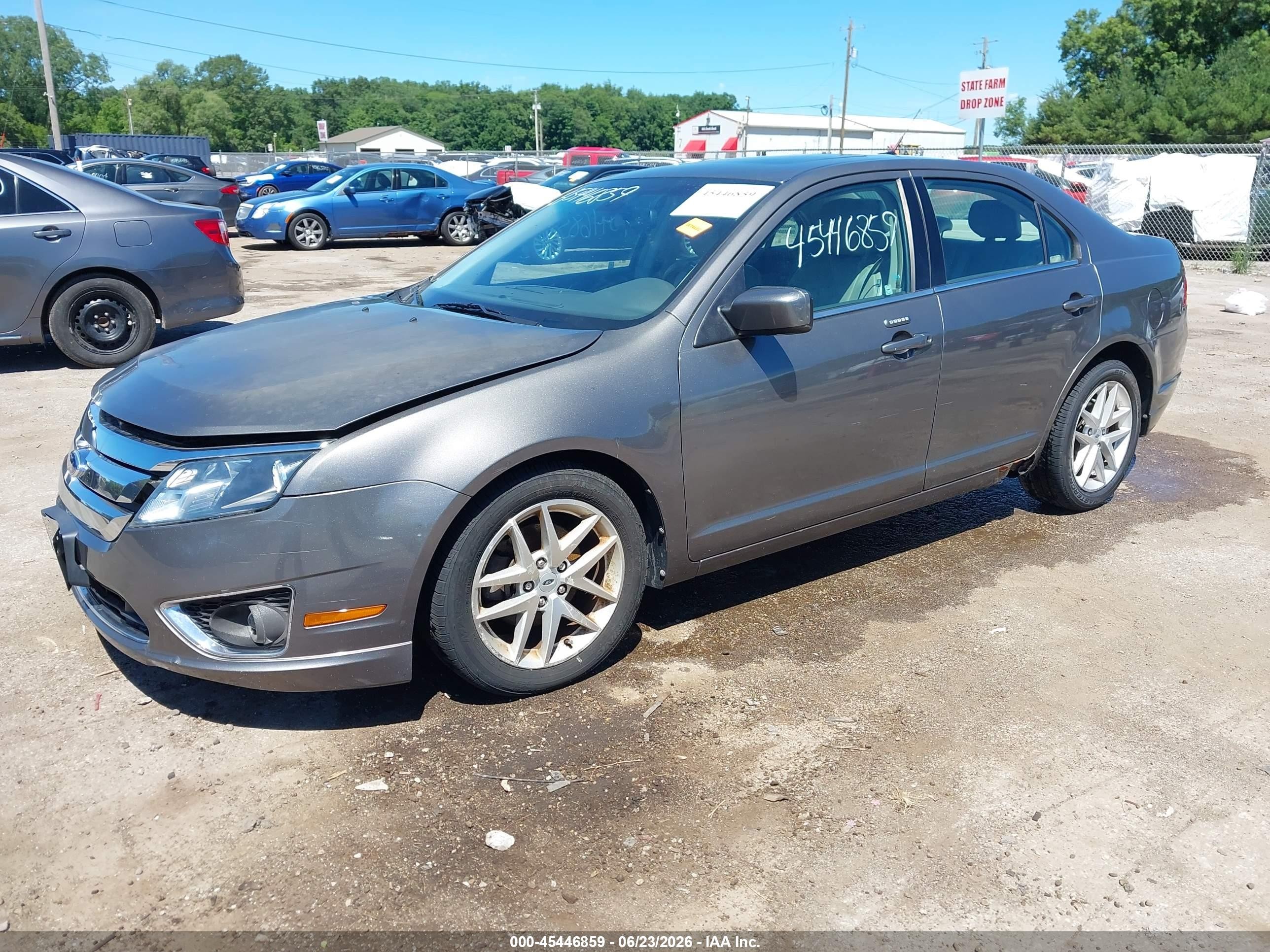 2012 Ford Fusion Sel Gray vin: 3FAHP0JA6CR191763