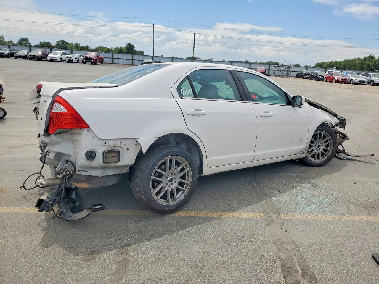 2012 Ford Fusion Sel White vin: 3FAHP0JA6CR417039