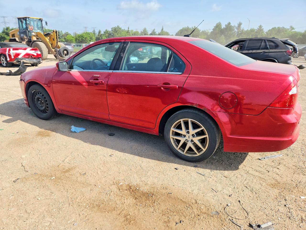 2012 Ford Fusion Sel Red vin: 3FAHP0JA6CR433984