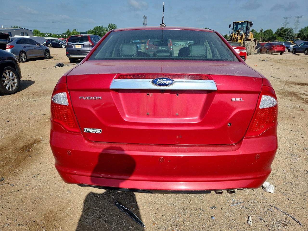 2012 Ford Fusion Sel Red vin: 3FAHP0JA6CR433984
