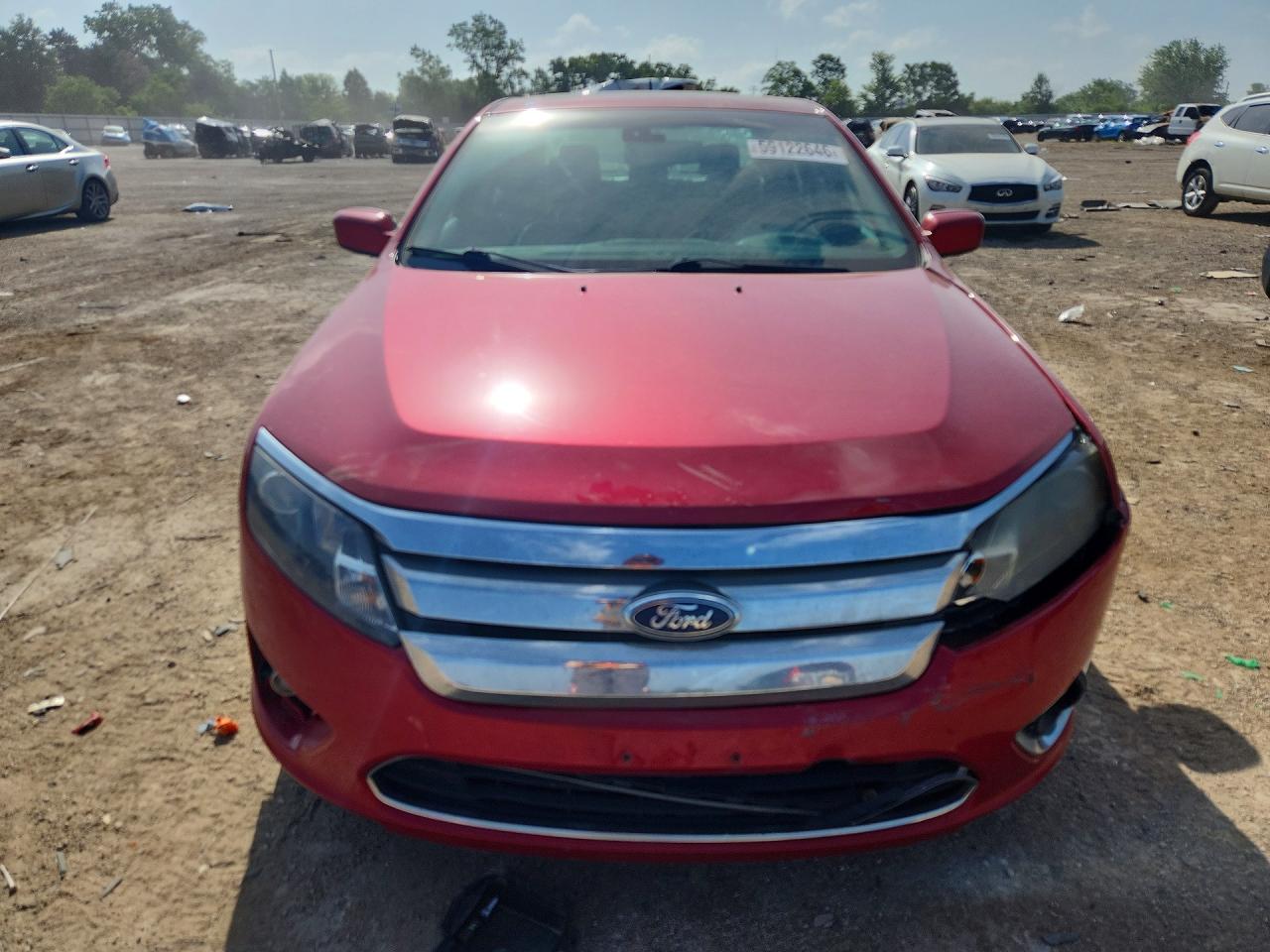 2012 Ford Fusion Sel Red vin: 3FAHP0JA6CR433984