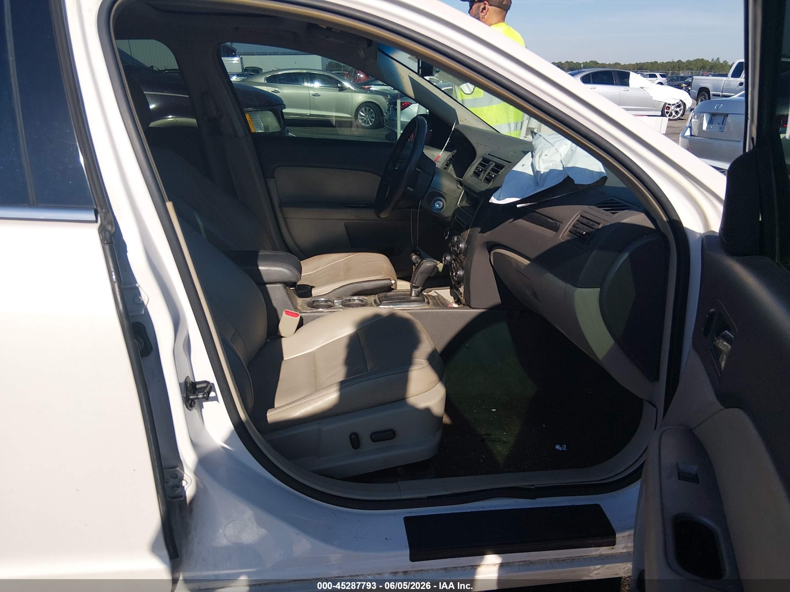 2012 Ford Fusion Sel Белый vin: 3FAHP0JA7CR267703