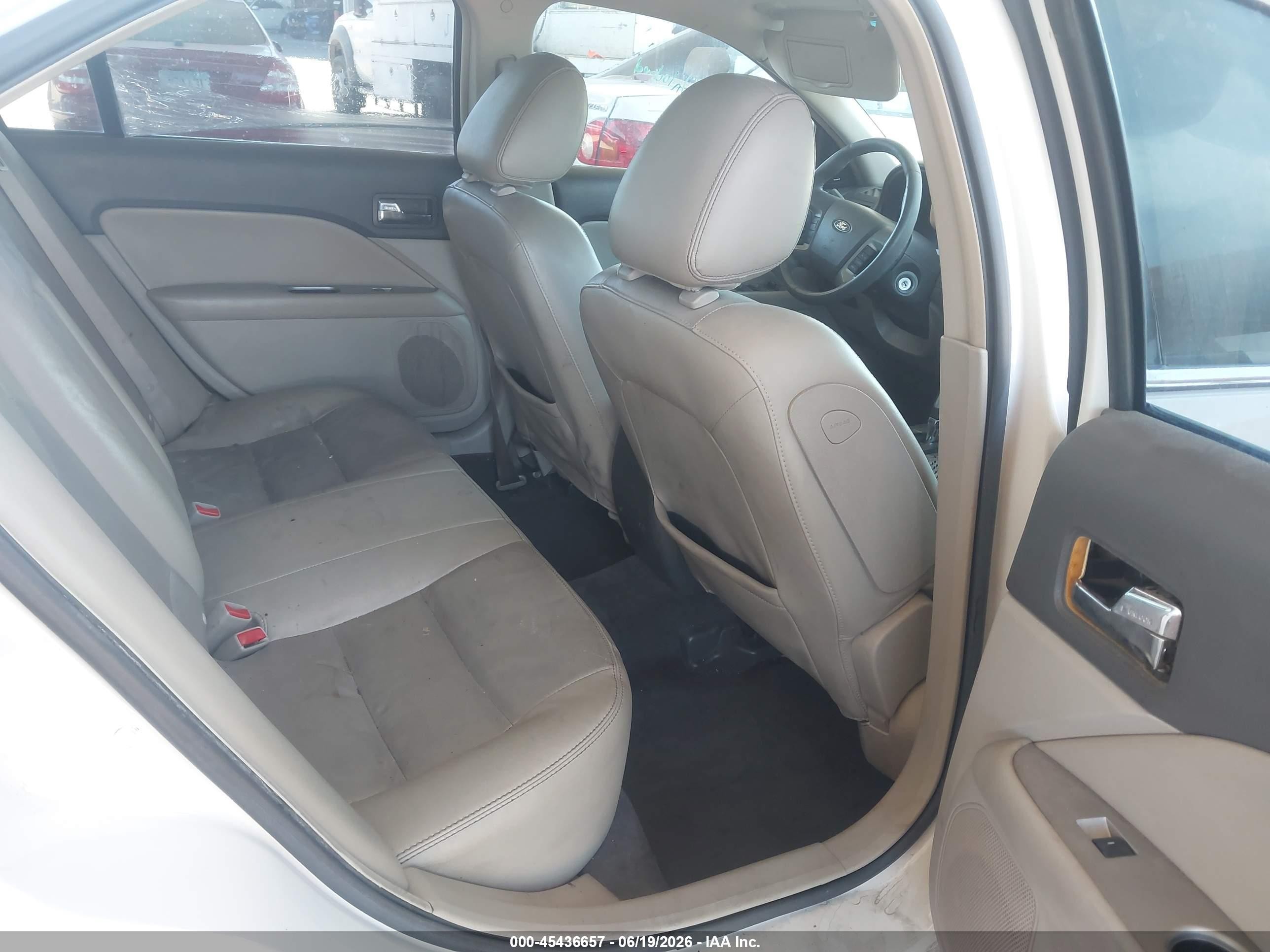 2010 Ford Fusion Sel White vin: 3FAHP0JA8AR260336