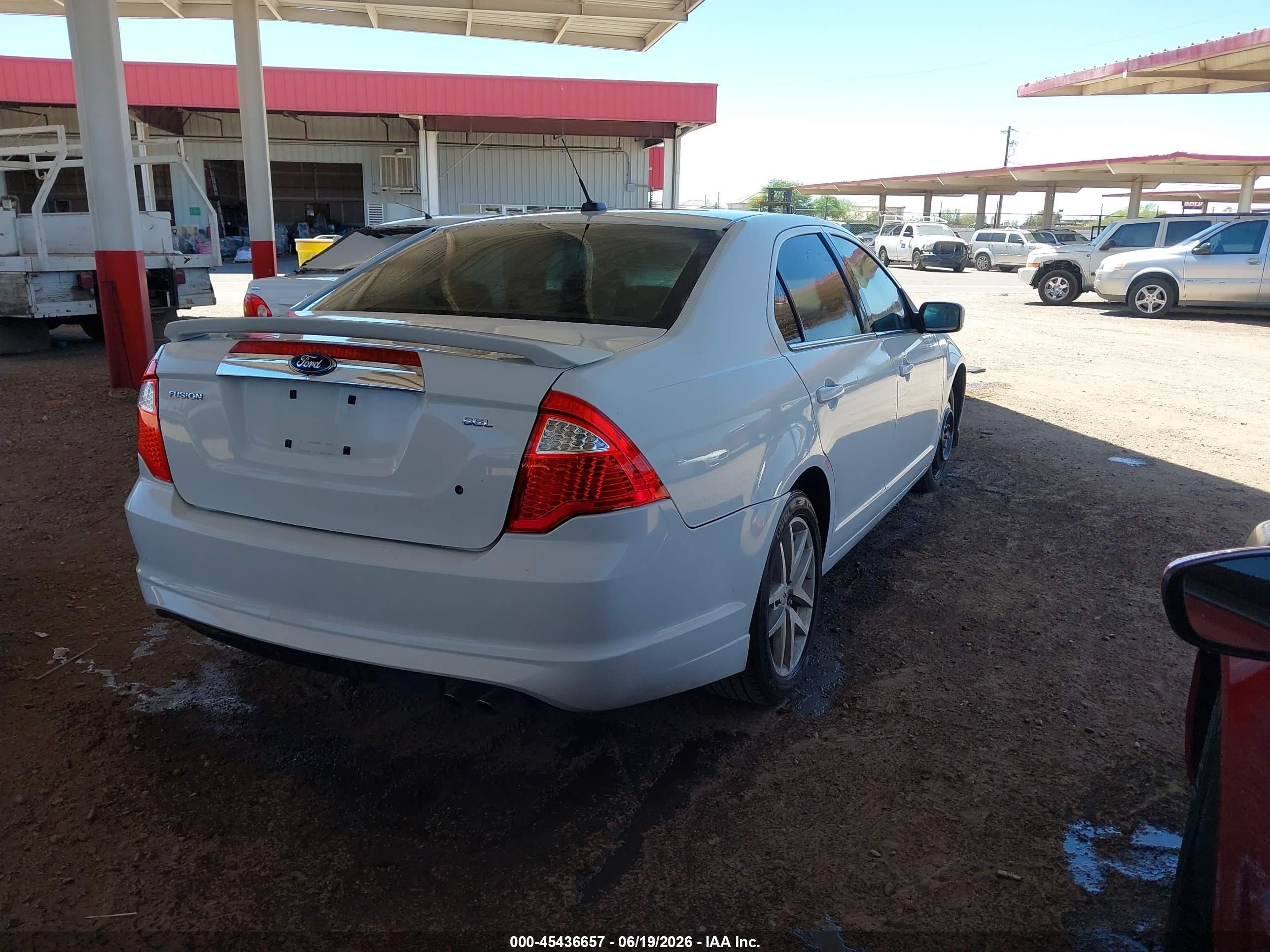 2010 Ford Fusion Sel White vin: 3FAHP0JA8AR260336