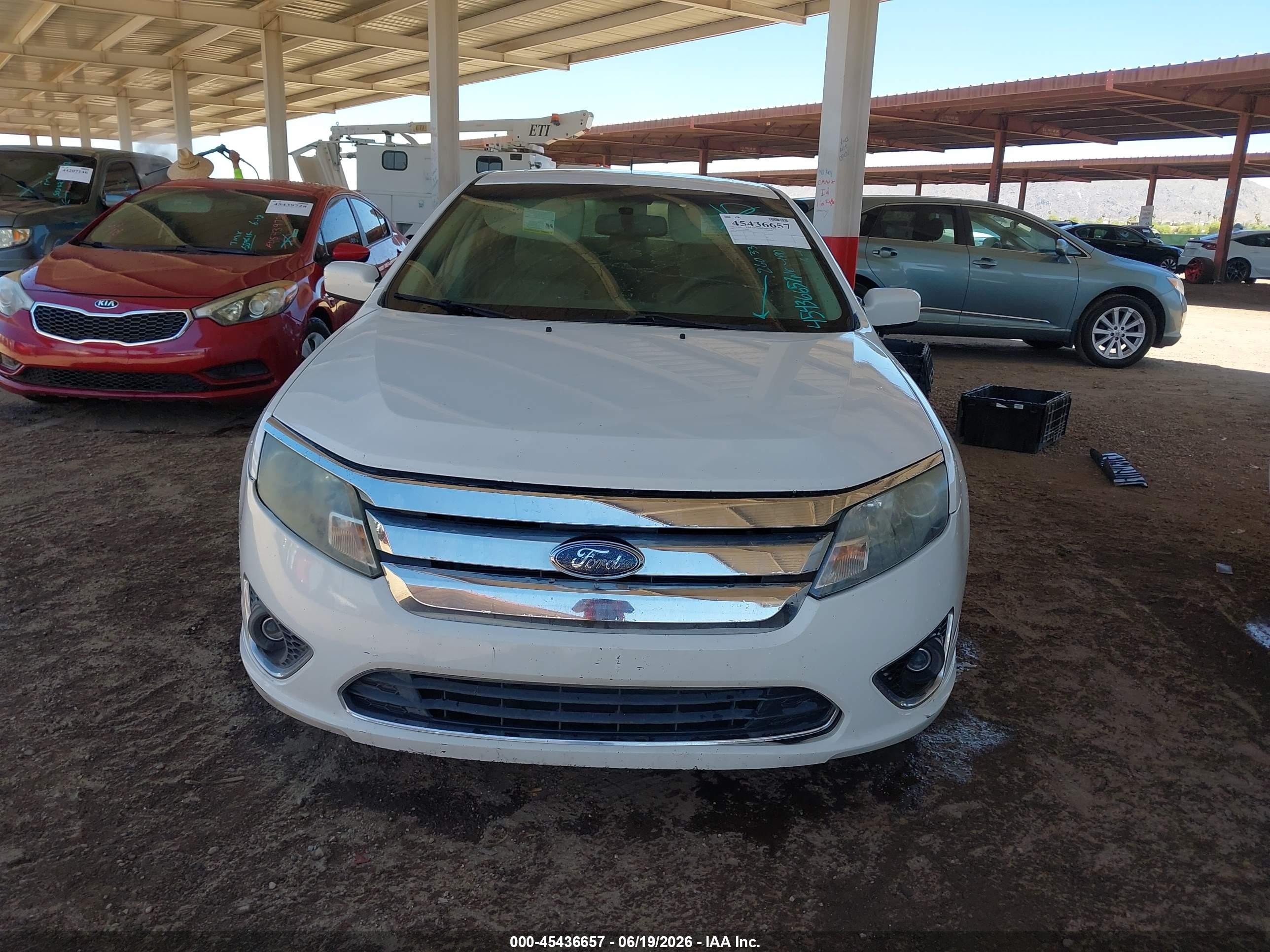 2010 Ford Fusion Sel White vin: 3FAHP0JA8AR260336