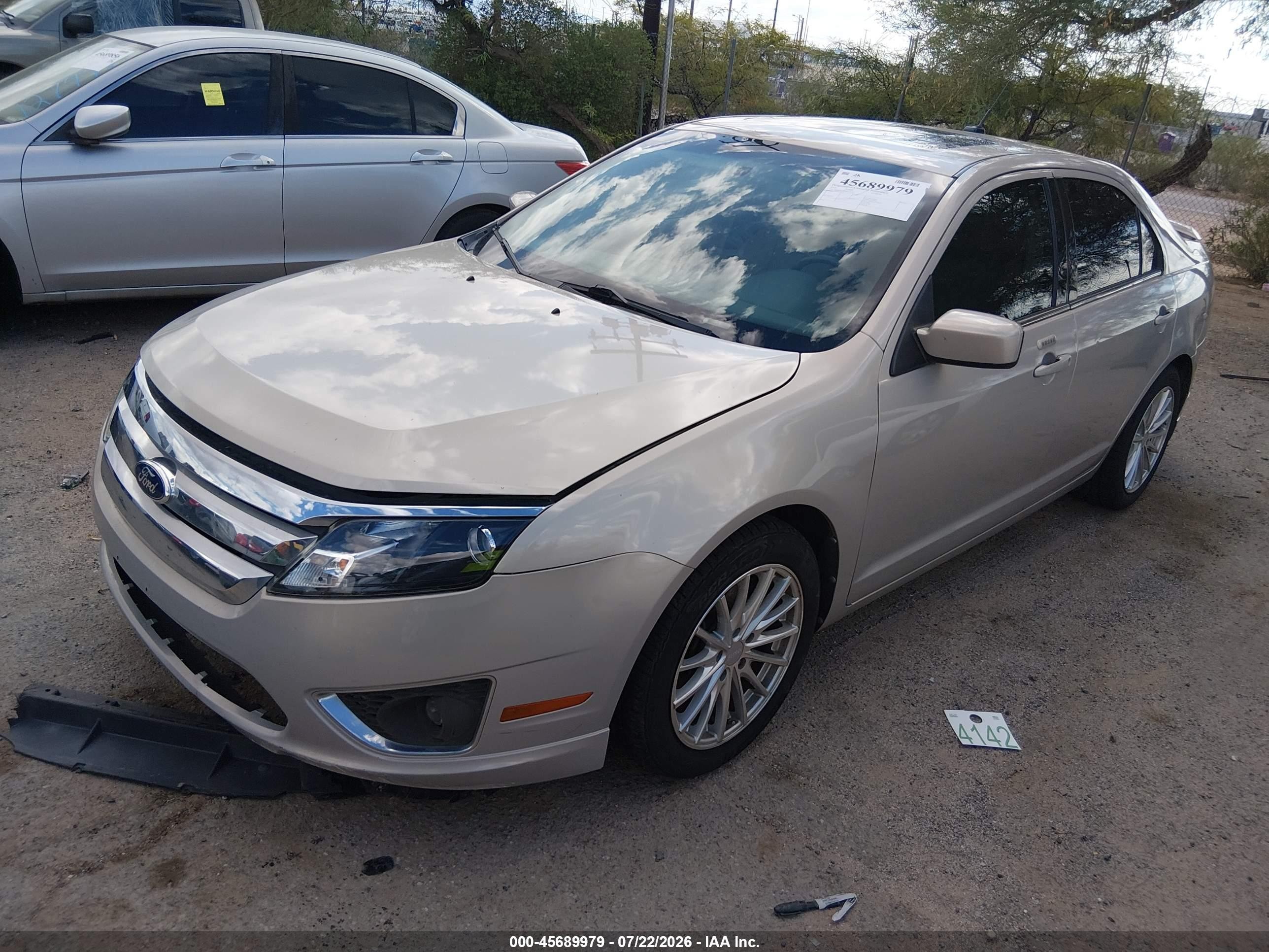 2010 Ford Fusion Sel Beige vin: 3FAHP0JA8AR317439