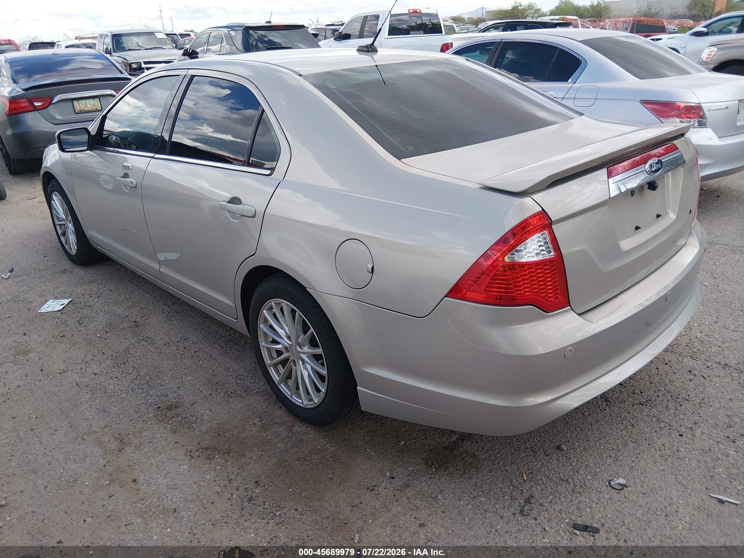 2010 Ford Fusion Sel Beige vin: 3FAHP0JA8AR317439