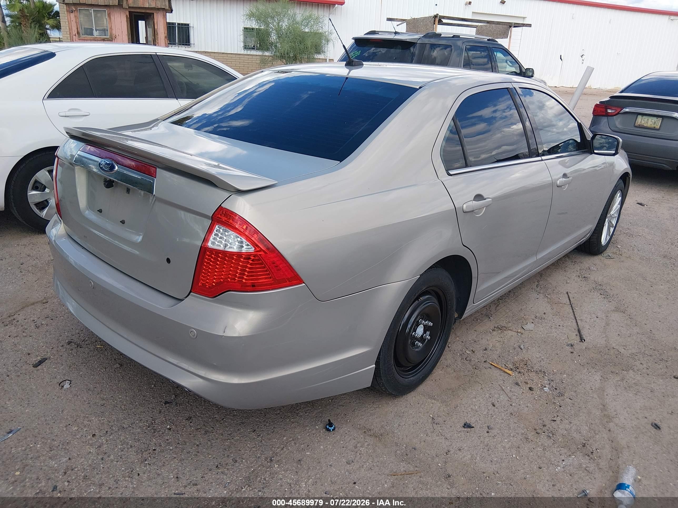 2010 Ford Fusion Sel Beige vin: 3FAHP0JA8AR317439