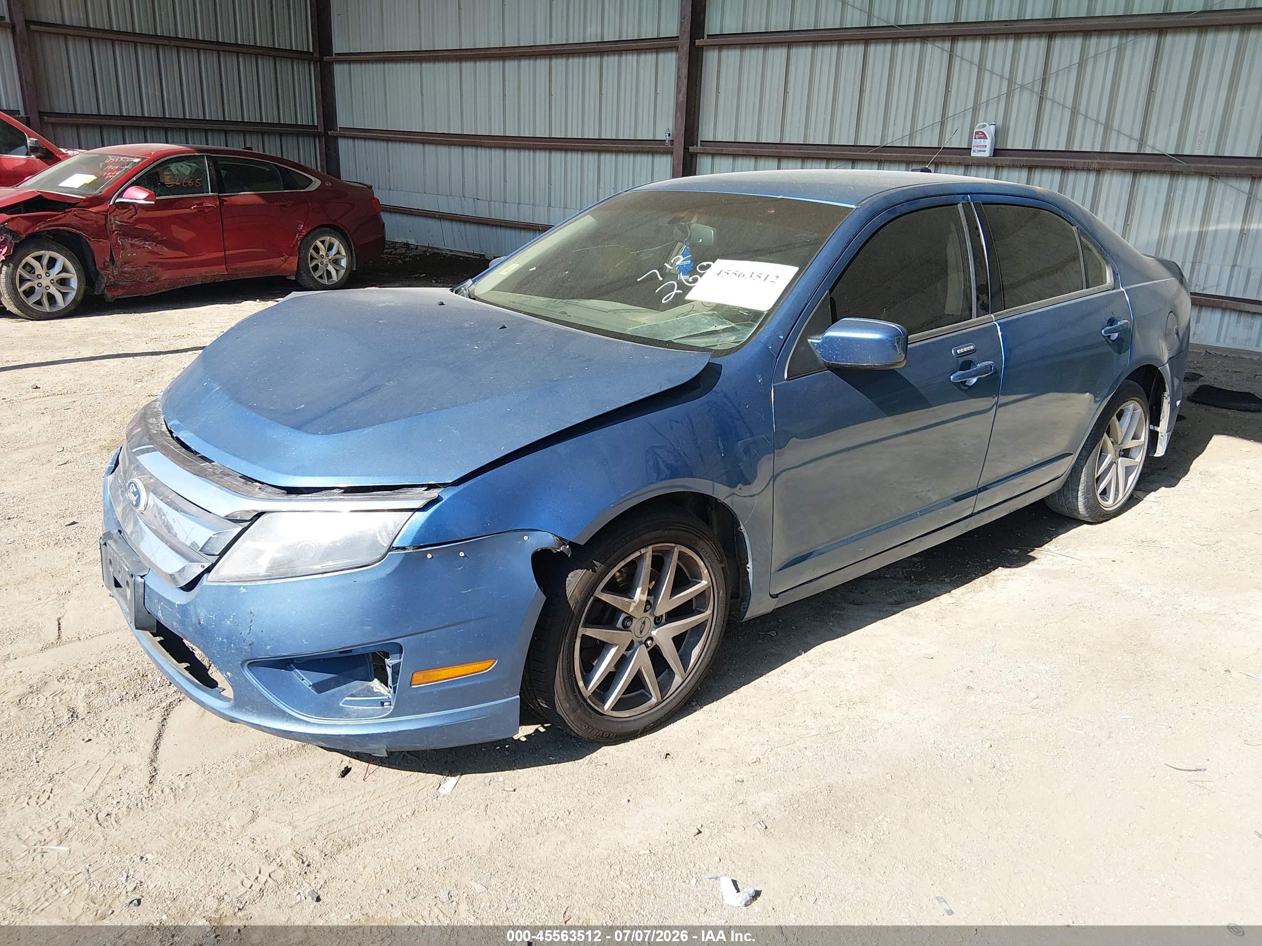 2010 Ford Fusion Sel Blue vin: 3FAHP0JA8AR321393