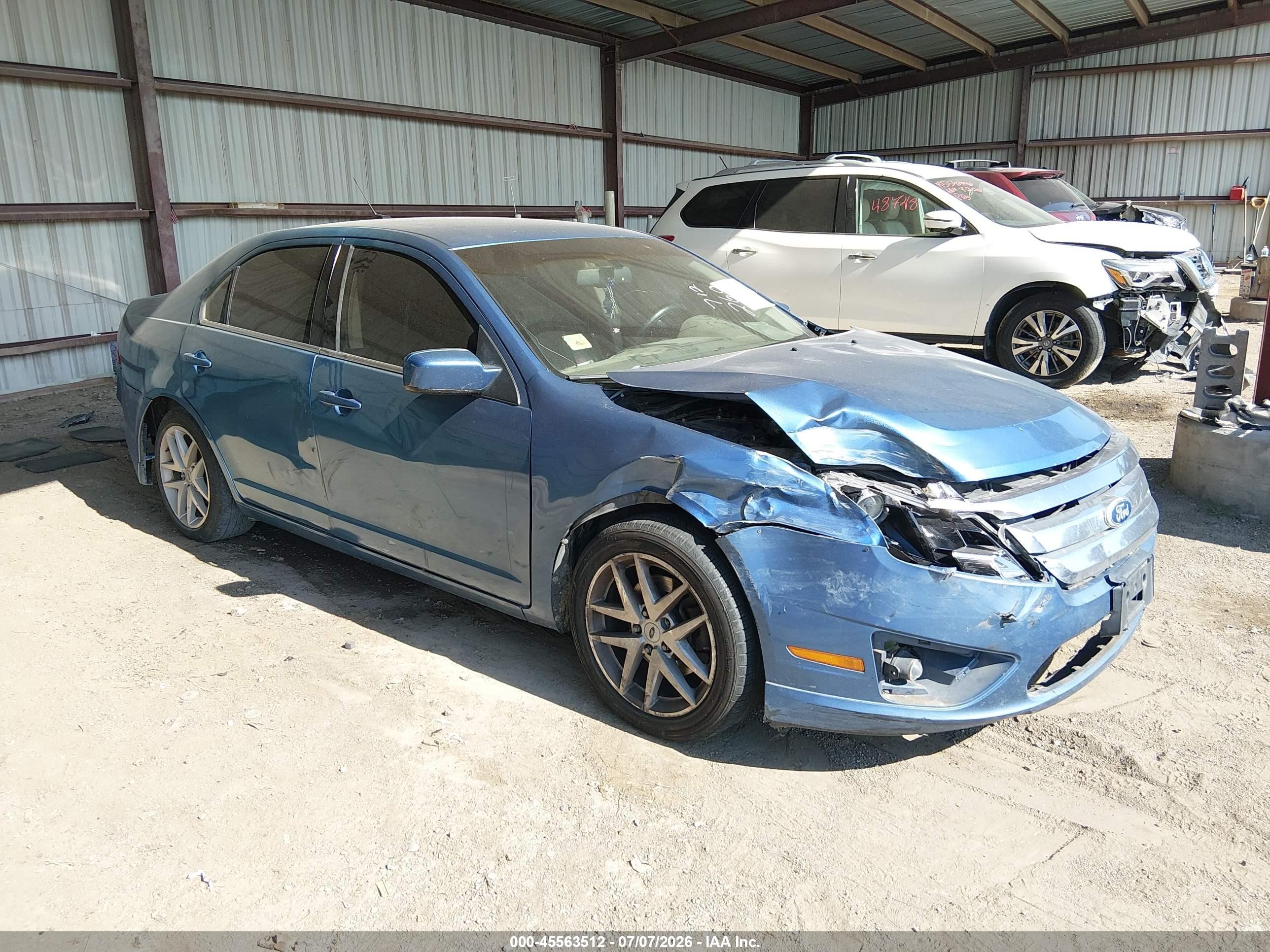 2010 Ford Fusion Sel Blue vin: 3FAHP0JA8AR321393