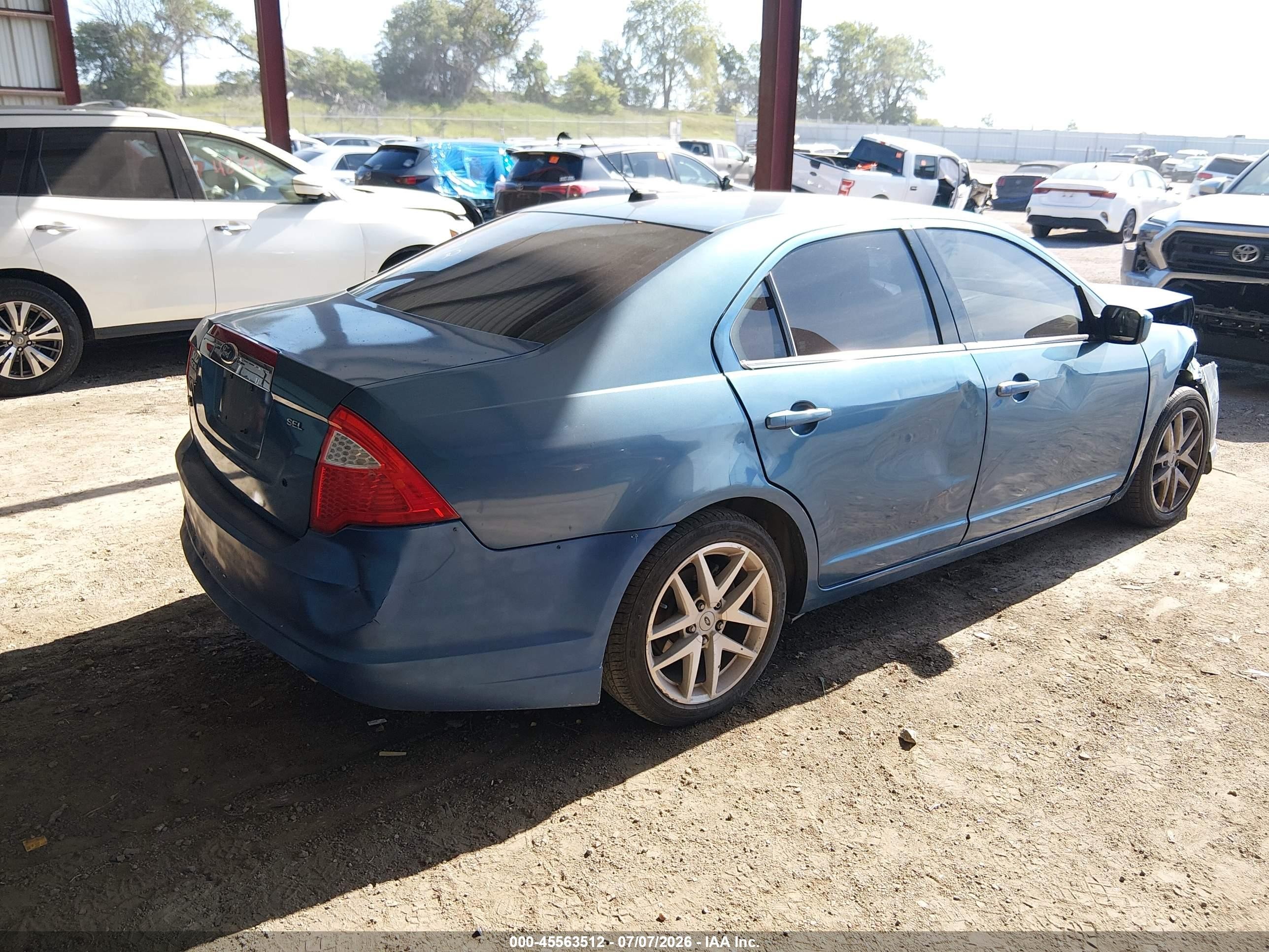 2010 Ford Fusion Sel Blue vin: 3FAHP0JA8AR321393