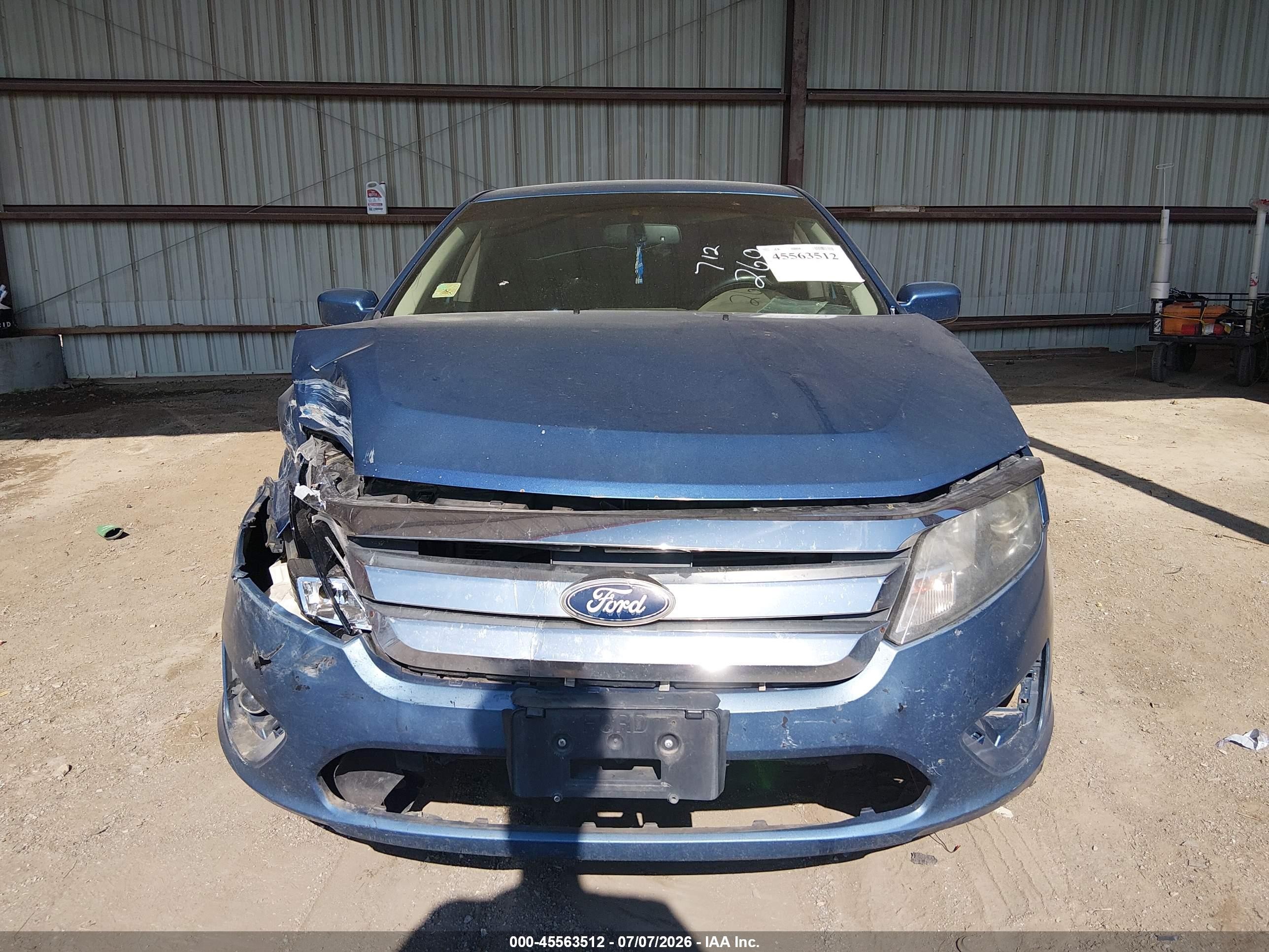 2010 Ford Fusion Sel Blue vin: 3FAHP0JA8AR321393