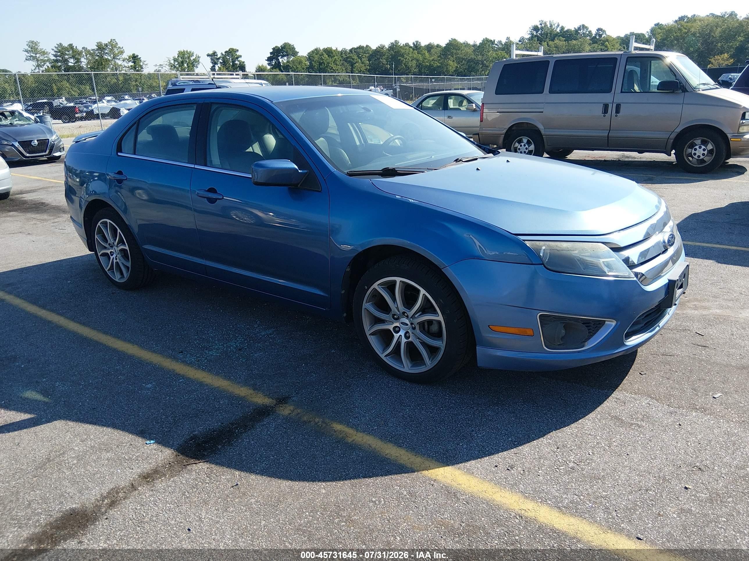 2010 Ford Fusion Sel Blue vin: 3FAHP0JA8AR367063