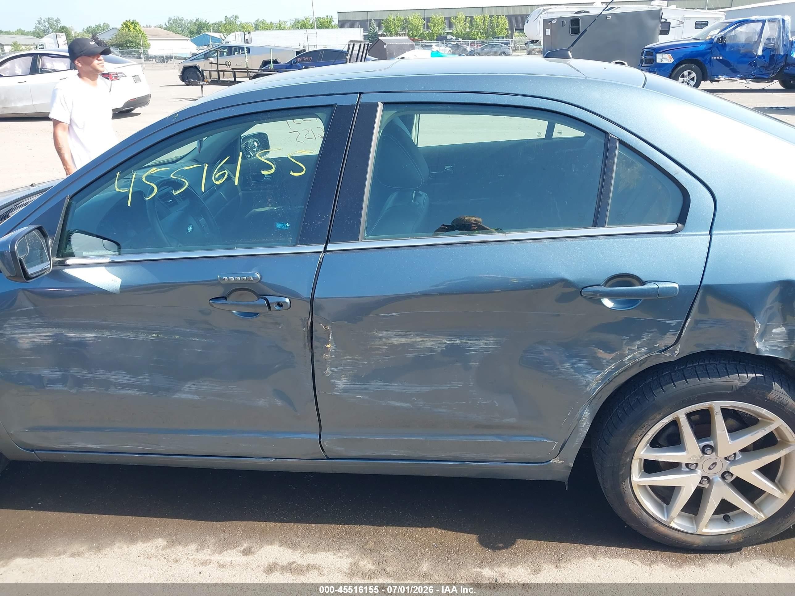 2011 Ford Fusion Sel Blue vin: 3FAHP0JA8BR132728