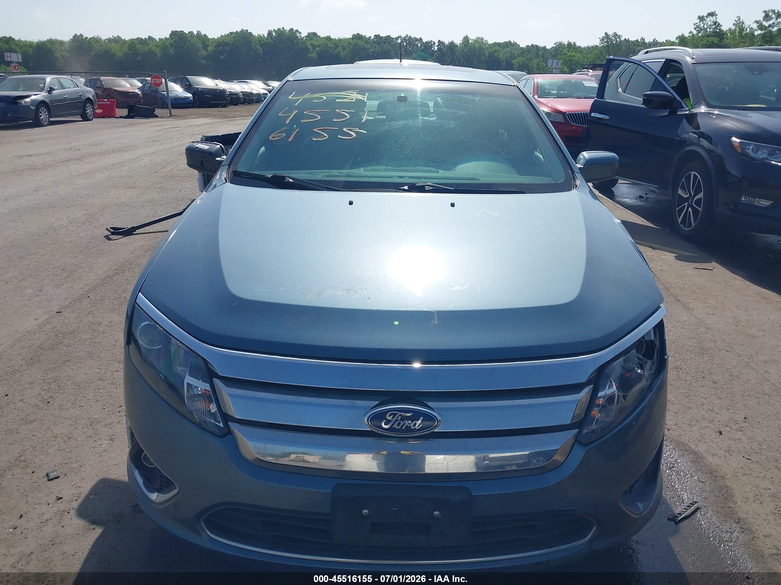 2011 Ford Fusion Sel Blue vin: 3FAHP0JA8BR132728