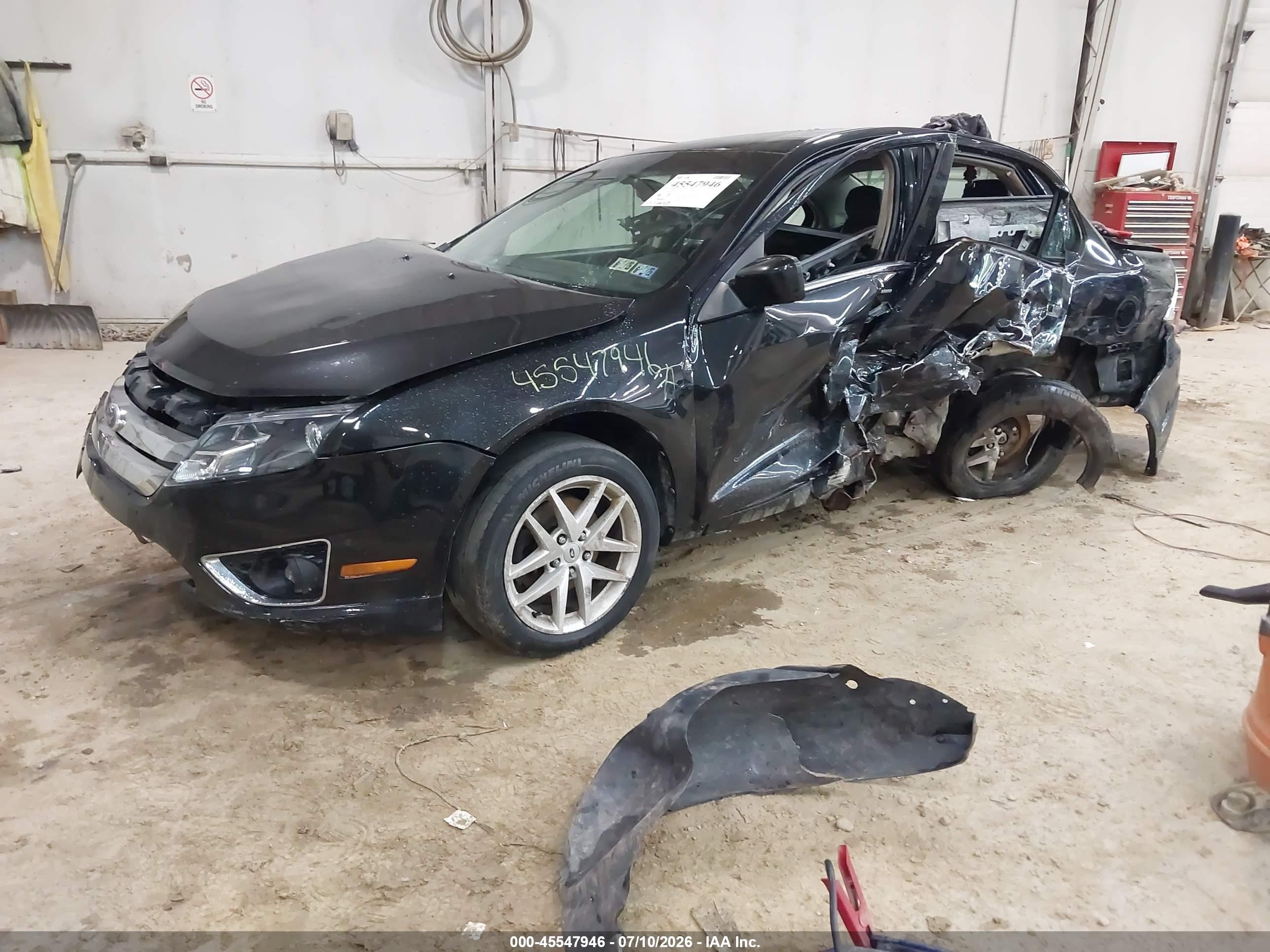 2011 Ford Fusion Sel Черный vin: 3FAHP0JA8BR202647