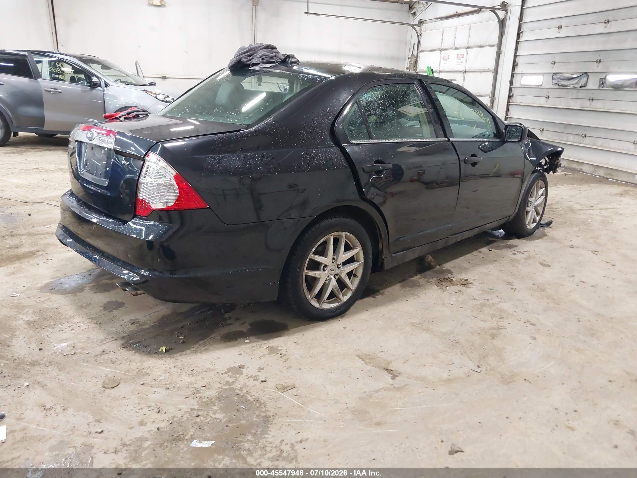 2011 Ford Fusion Sel Черный vin: 3FAHP0JA8BR202647