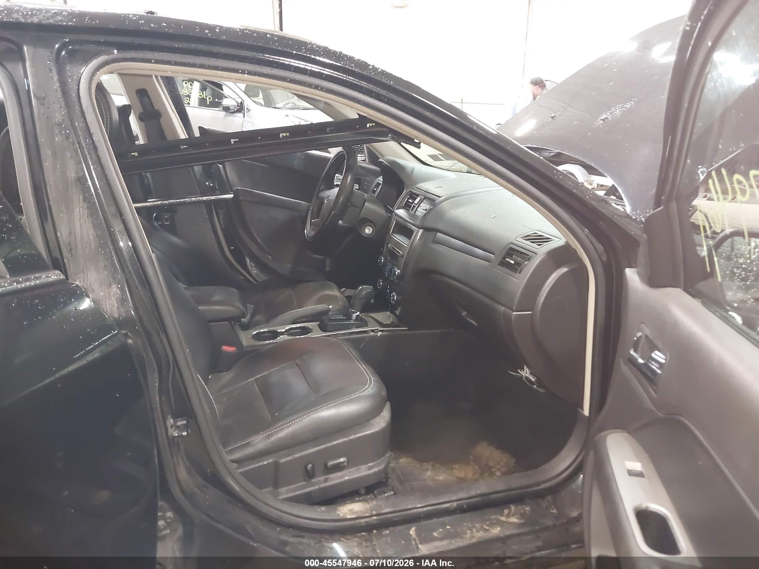 2011 Ford Fusion Sel Черный vin: 3FAHP0JA8BR202647