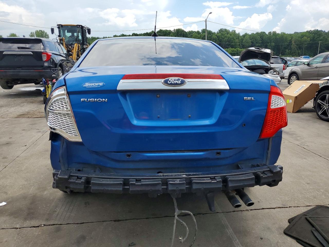2012 Ford Fusion Sel Blue vin: 3FAHP0JA8CR114506