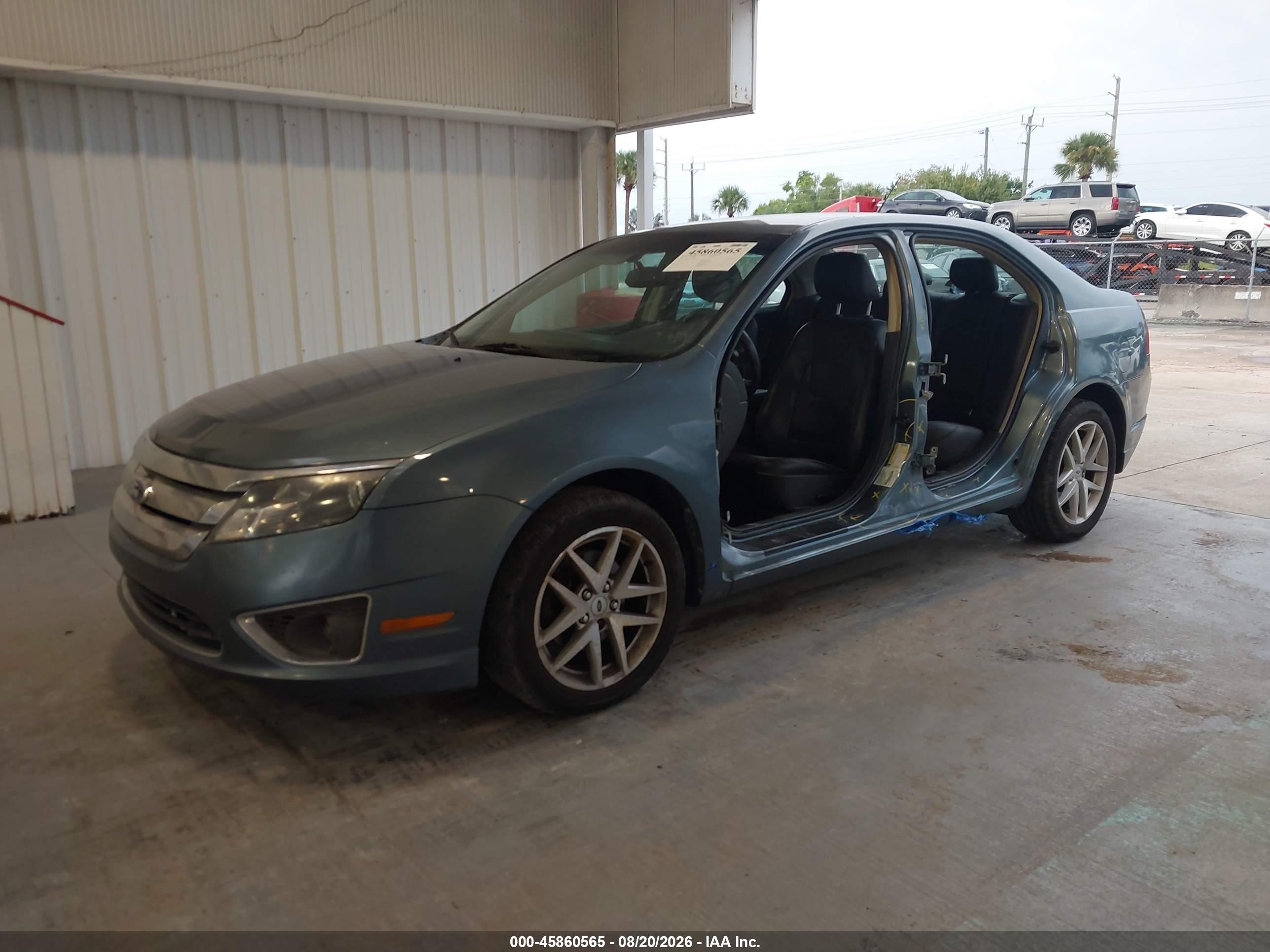 2012 Ford Fusion Sel Blue vin: 3FAHP0JA8CR229879