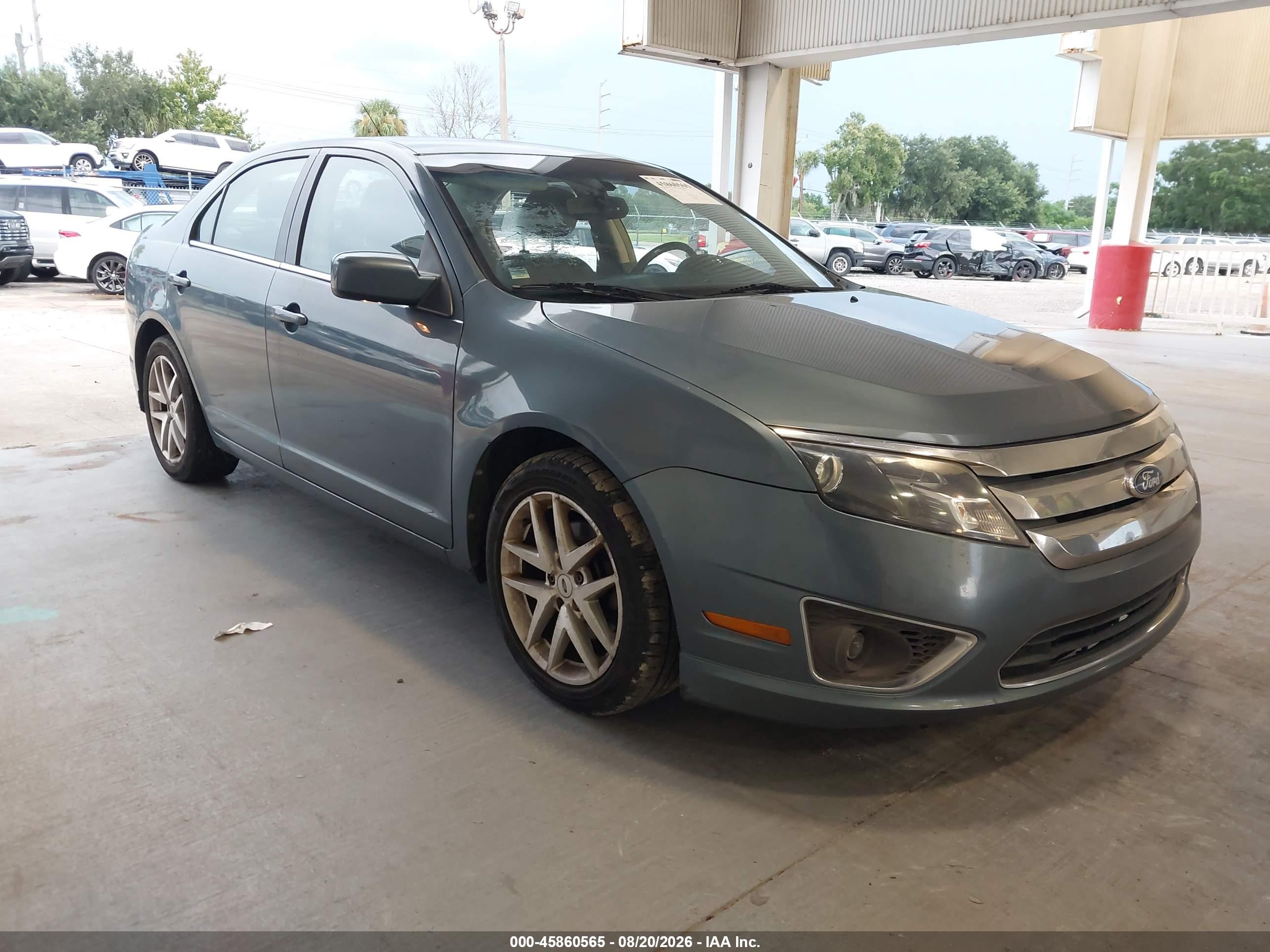 2012 Ford Fusion Sel Blue vin: 3FAHP0JA8CR229879