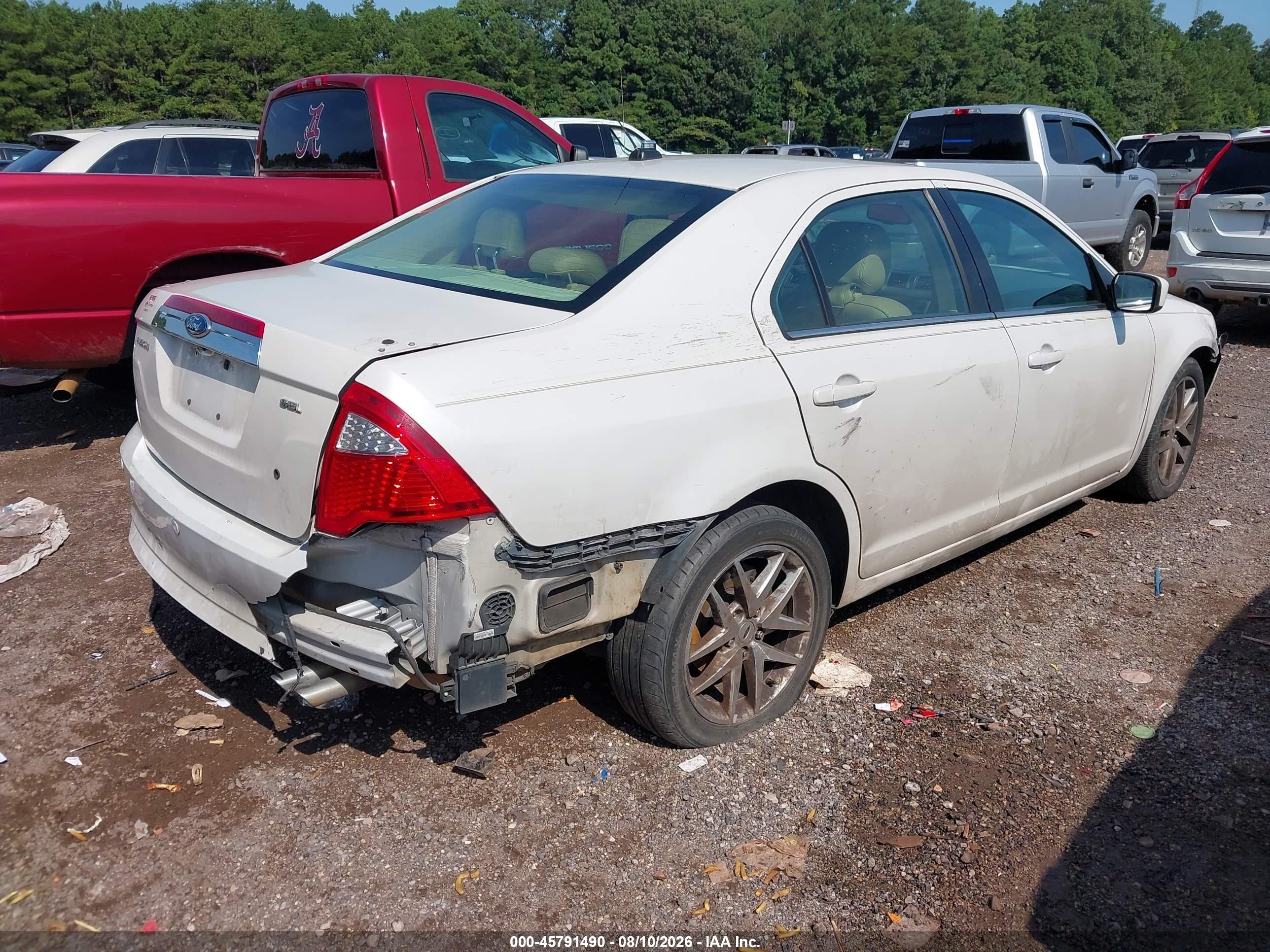 2012 Ford Fusion Sel Белый vin: 3FAHP0JA8CR294263