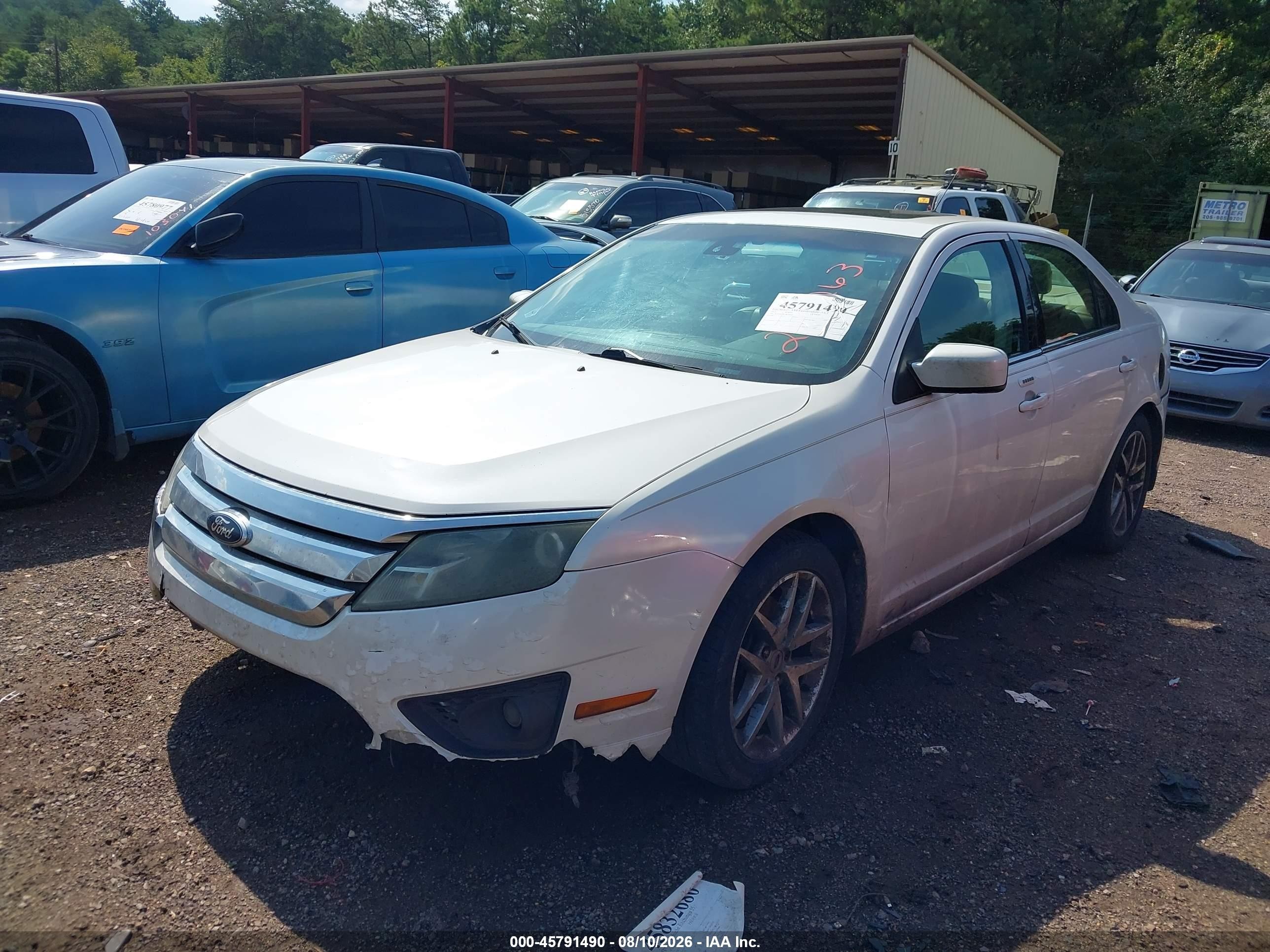 2012 Ford Fusion Sel Белый vin: 3FAHP0JA8CR294263