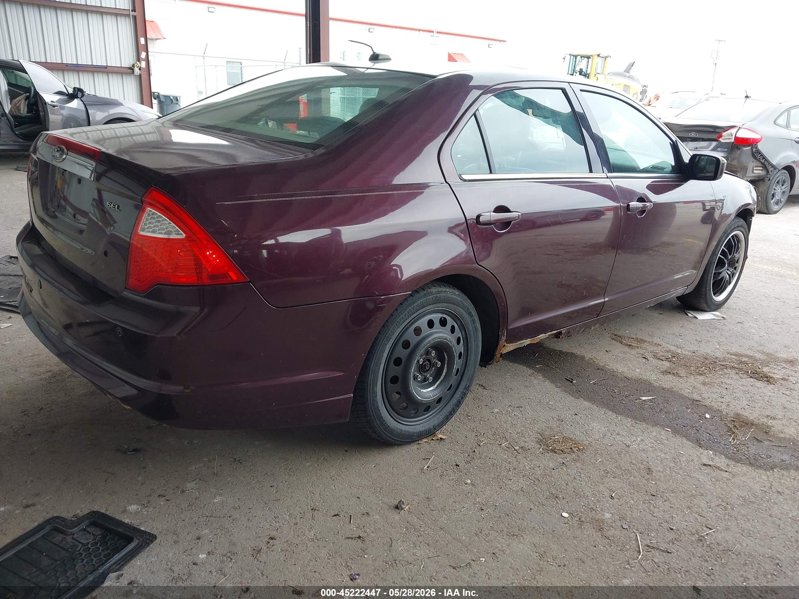 2012 Ford Fusion Sel Темно-бордовый vin: 3FAHP0JA8CR316570
