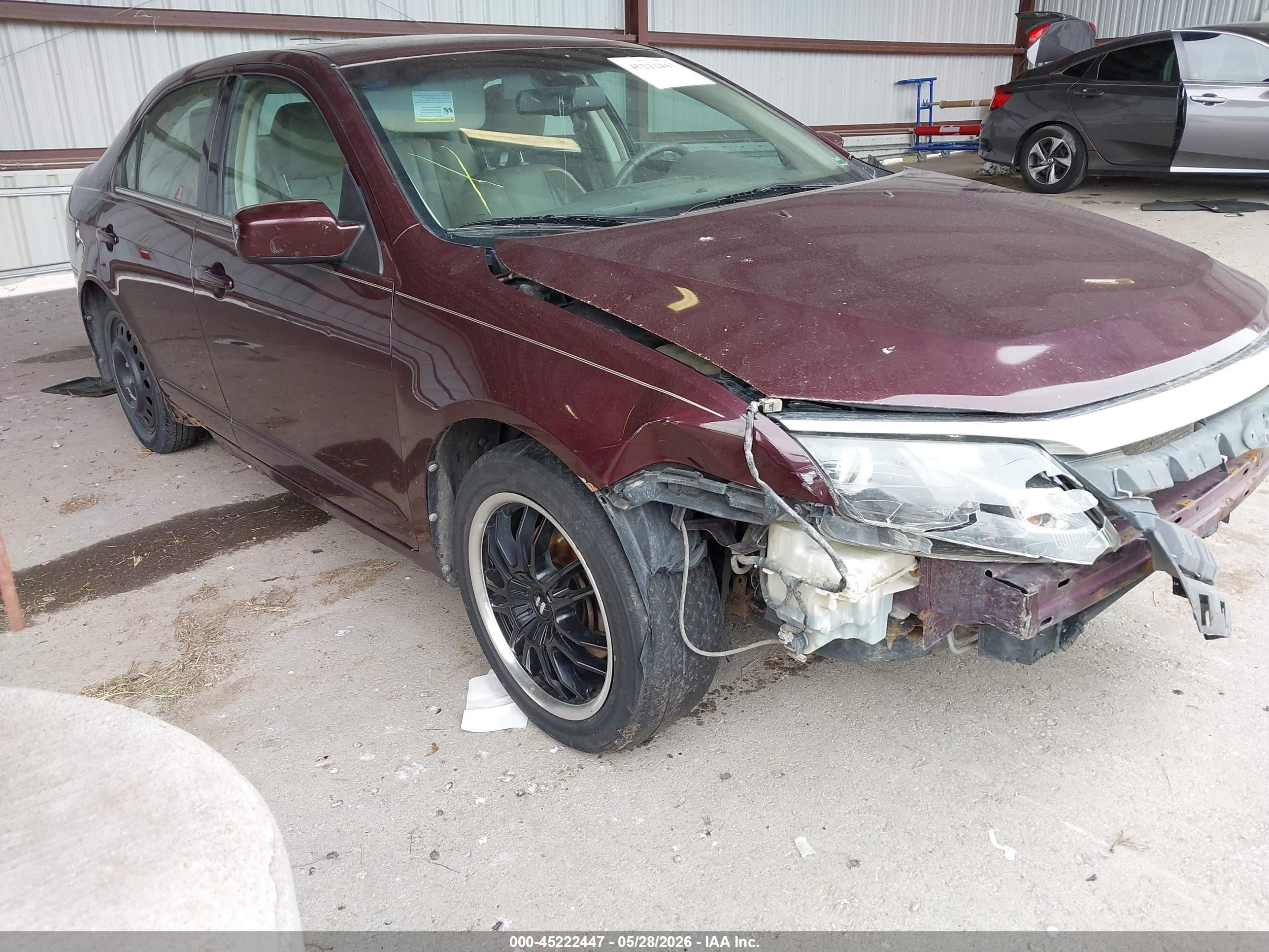 2012 Ford Fusion Sel Maroon vin: 3FAHP0JA8CR316570
