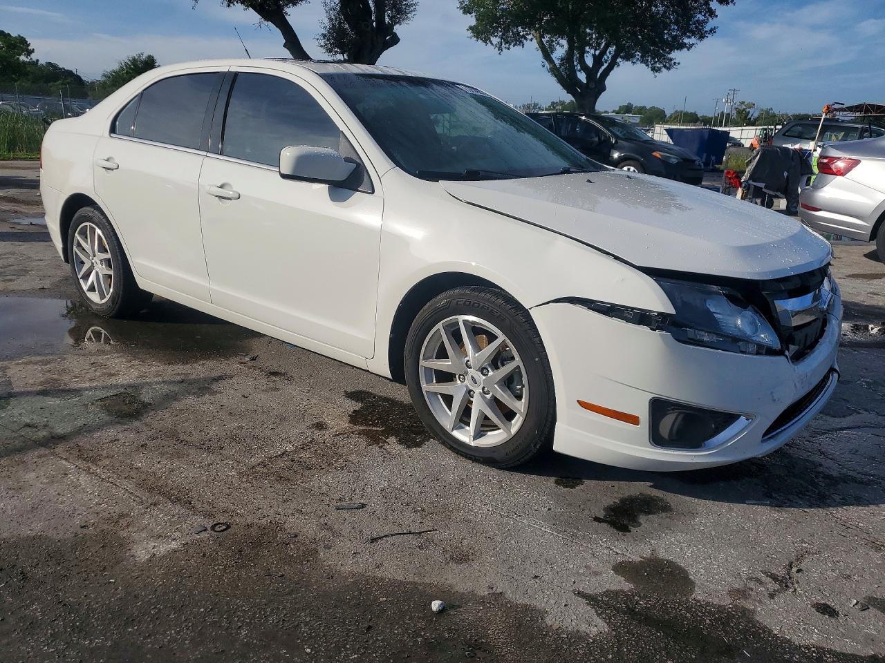 2012 Ford Fusion Sel White vin: 3FAHP0JA8CR444047