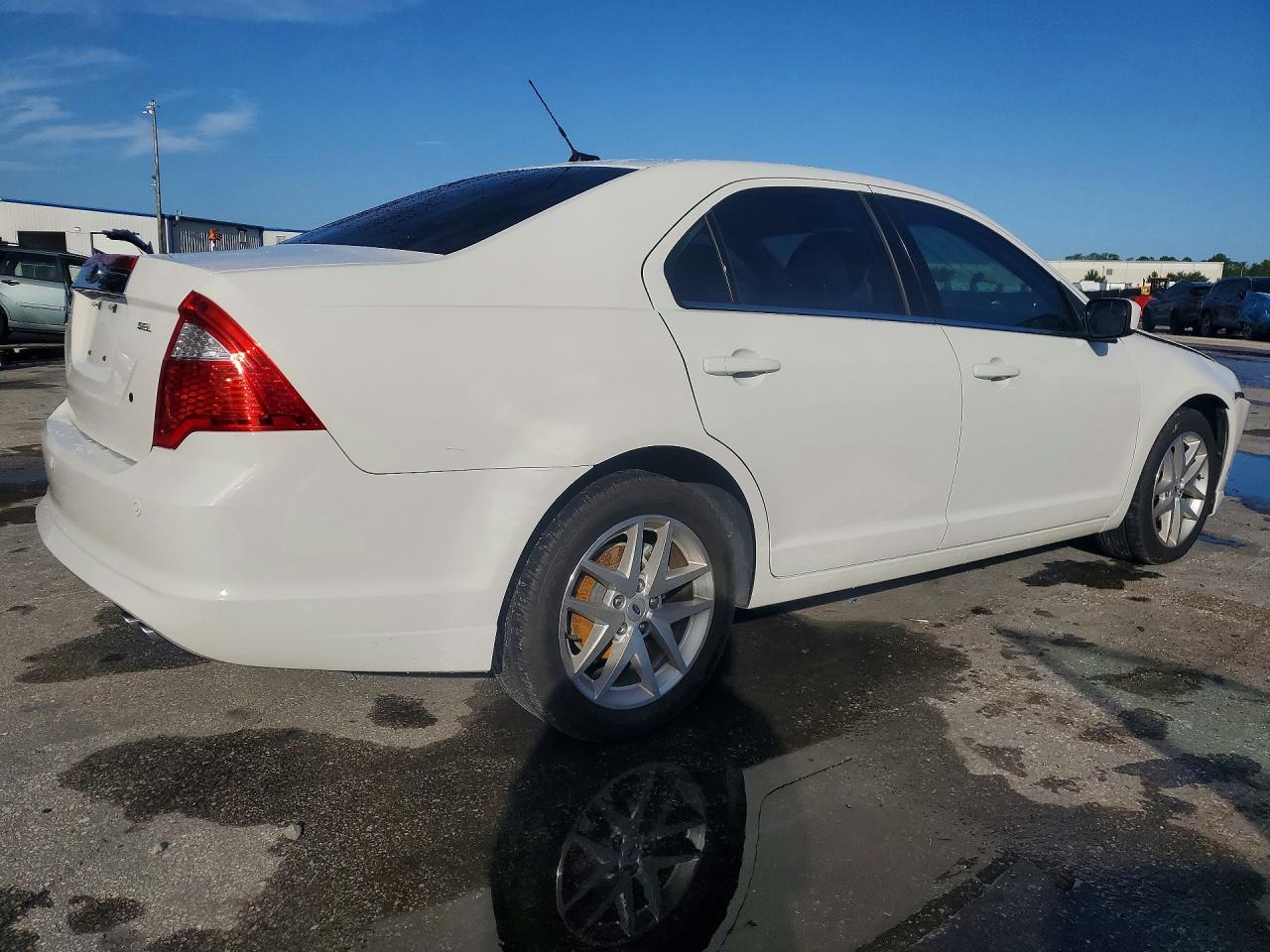 2012 Ford Fusion Sel White vin: 3FAHP0JA8CR444047