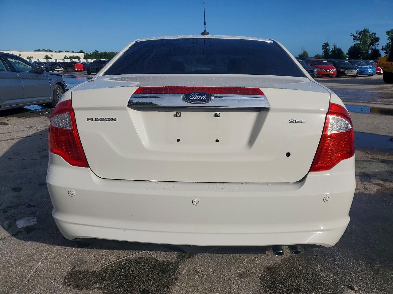 2012 Ford Fusion Sel White vin: 3FAHP0JA8CR444047