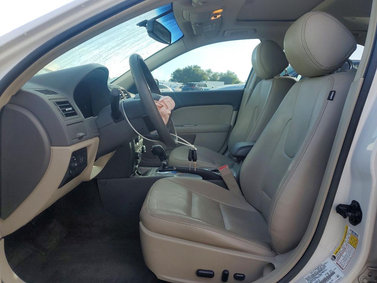 2012 Ford Fusion Sel White vin: 3FAHP0JA8CR444047
