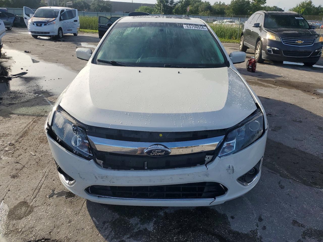 2012 Ford Fusion Sel White vin: 3FAHP0JA8CR444047