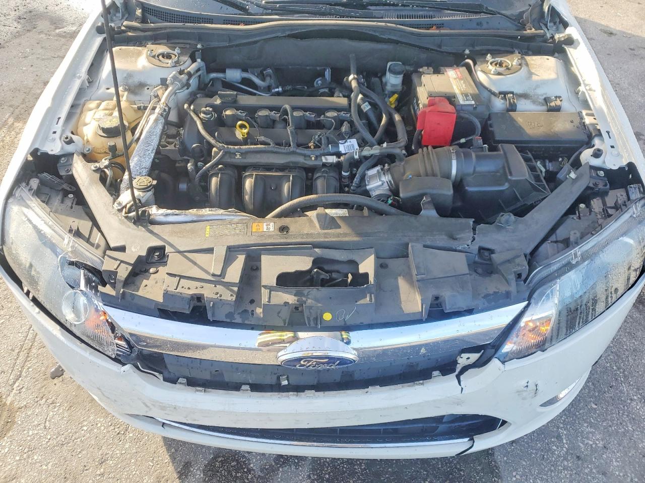 2012 Ford Fusion Sel White vin: 3FAHP0JA8CR444047