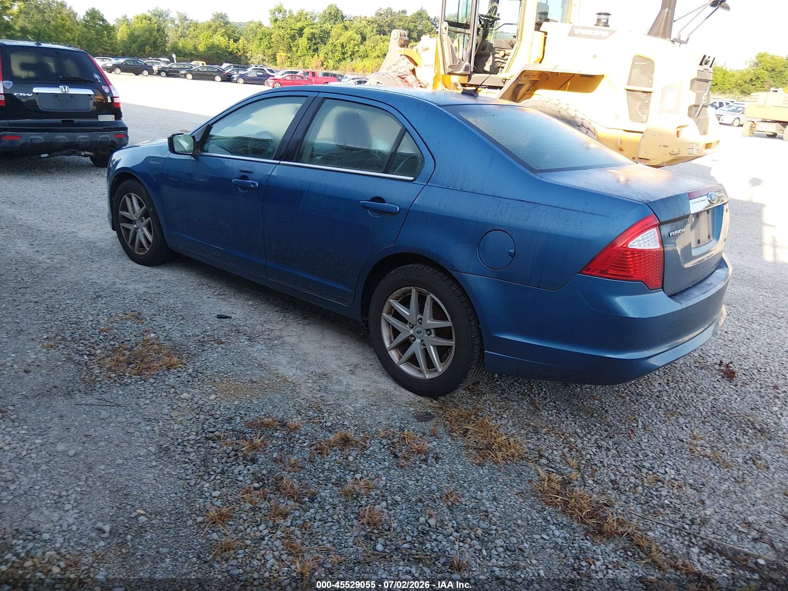 2010 Ford Fusion Sel Blue vin: 3FAHP0JA9AR207144