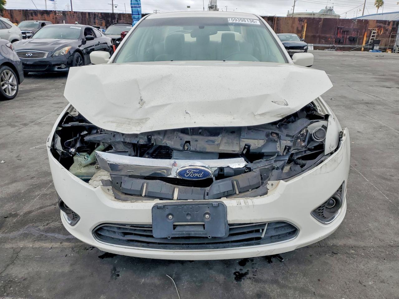 2010 Ford Fusion Sel White vin: 3FAHP0JA9AR236708